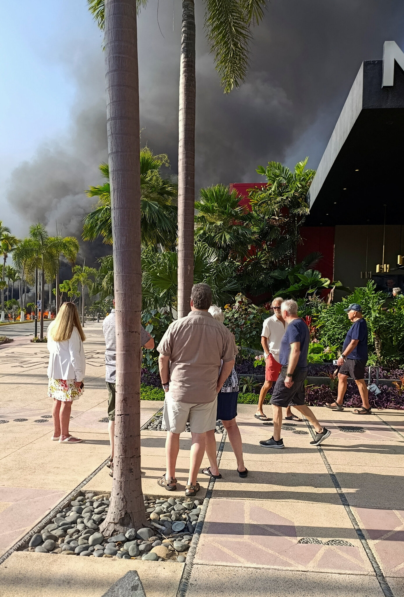 Hunkering Down in Mexico, Some Hope for a Flight Out Amid Burning Cars