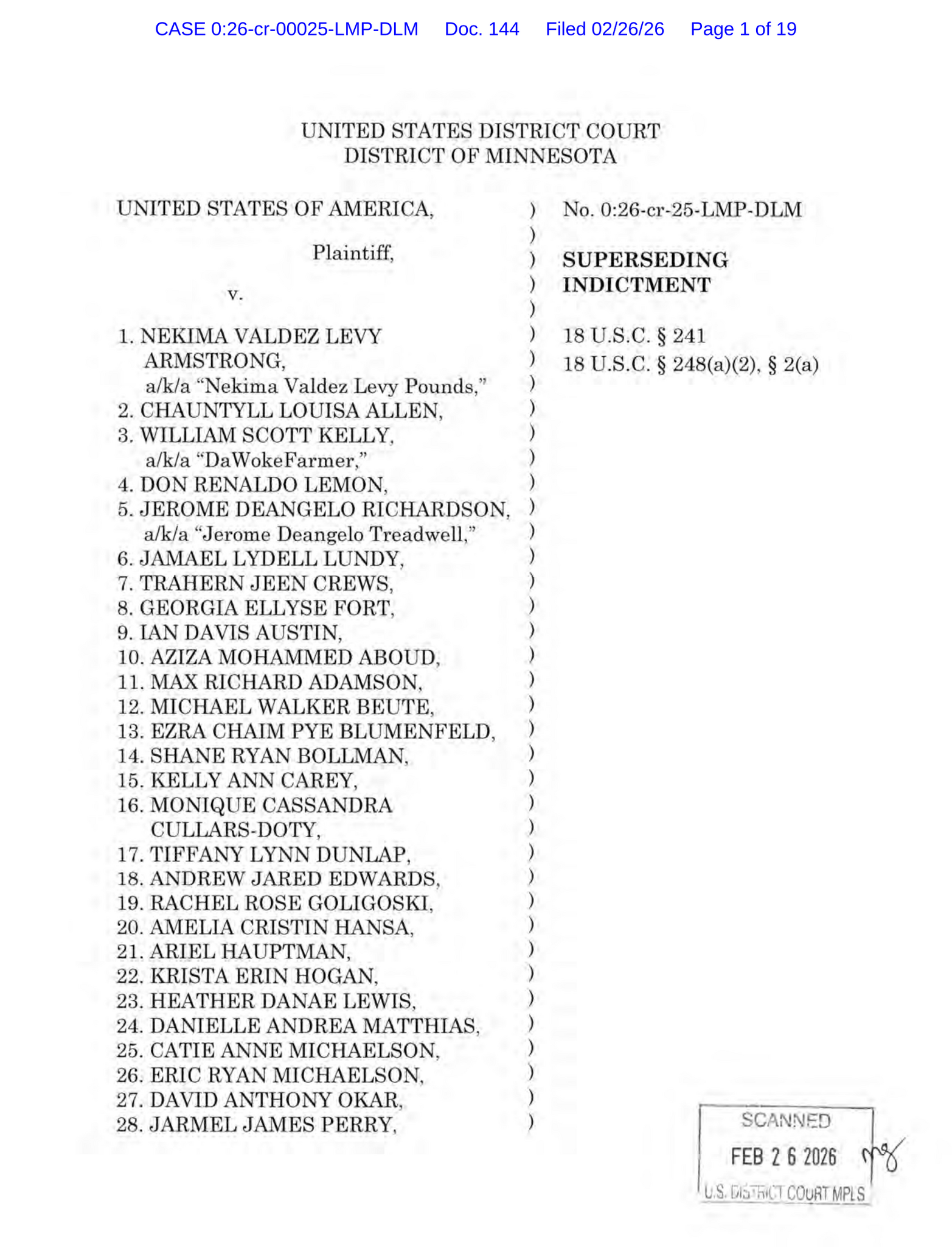 Read the Indictment