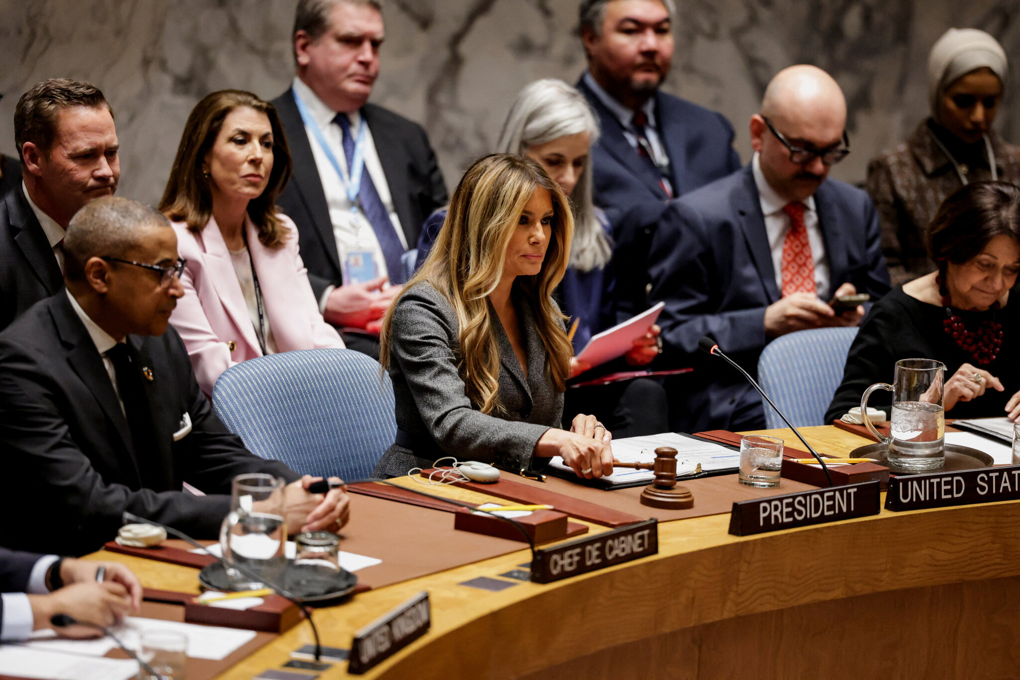Melania Trump Promotes ‘Peace Through Education’ at U.N. as War With Iran Expands
