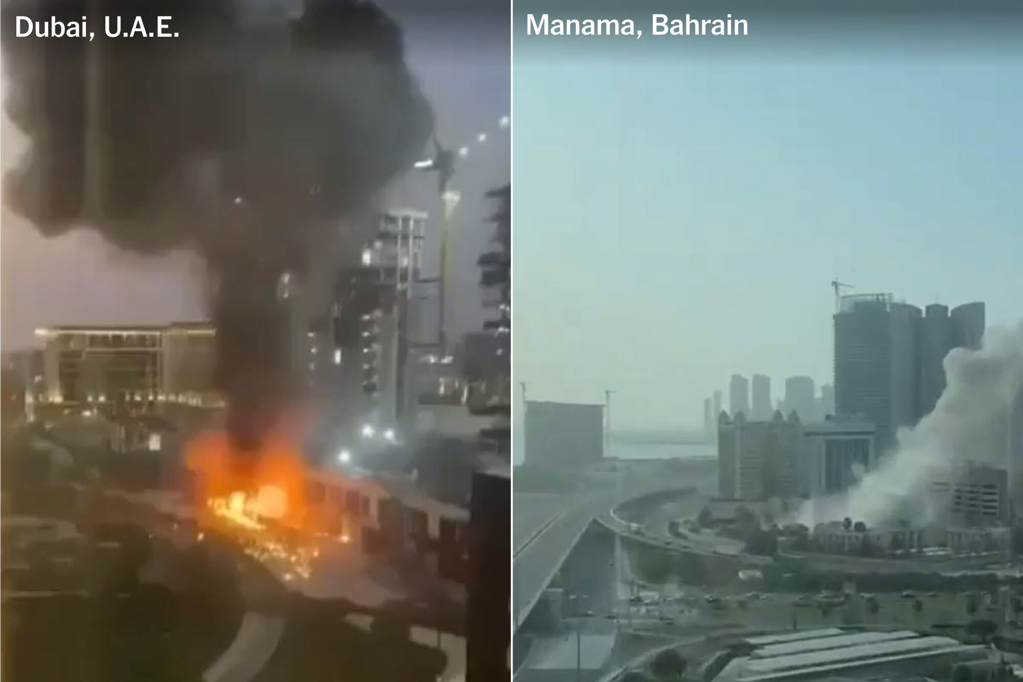 Videos Show Homes and Businesses Across Mideast Caught Up by War