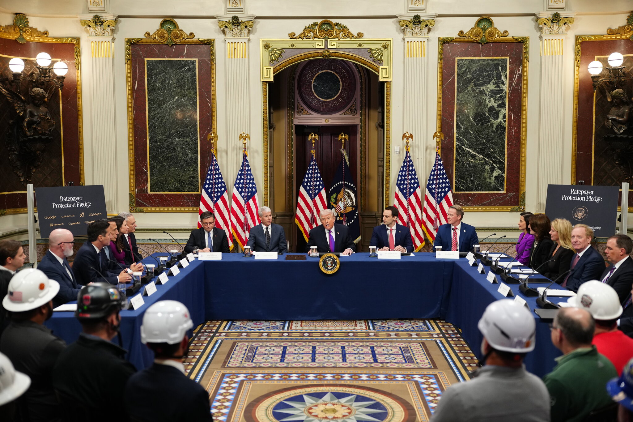 Trump Announces A.I. Industry Pledge to Pay for Power