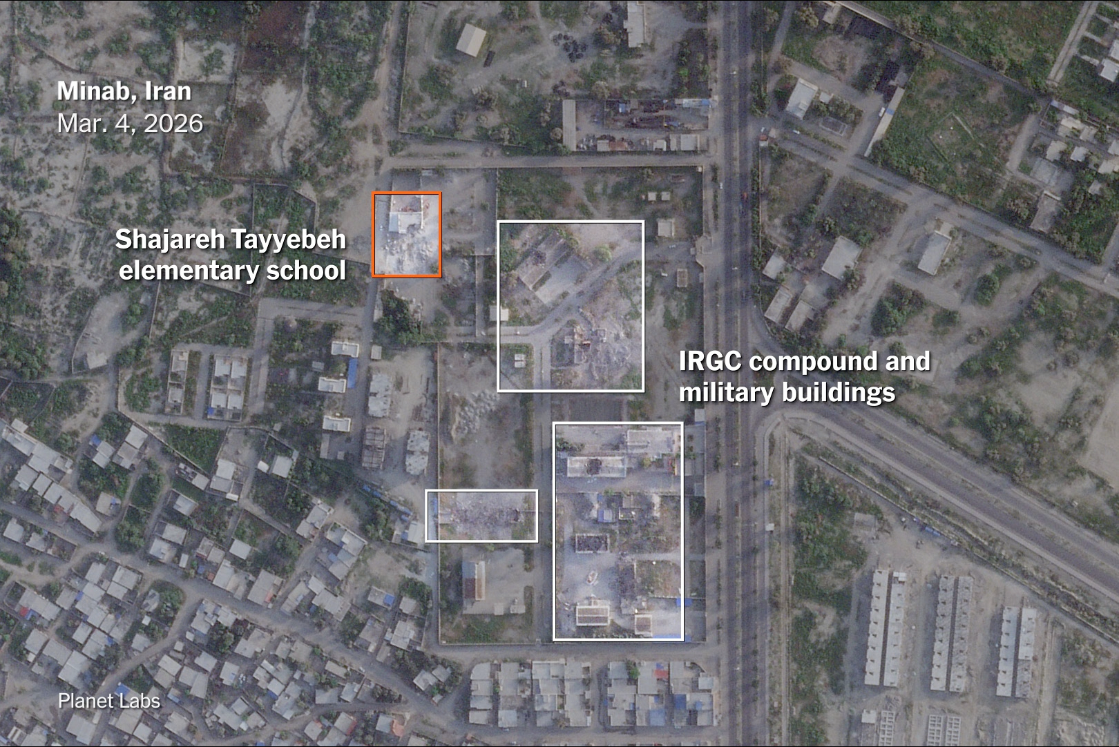 Analysis Suggests School Was Hit Amid U.S. Strikes on Iranian Naval Base