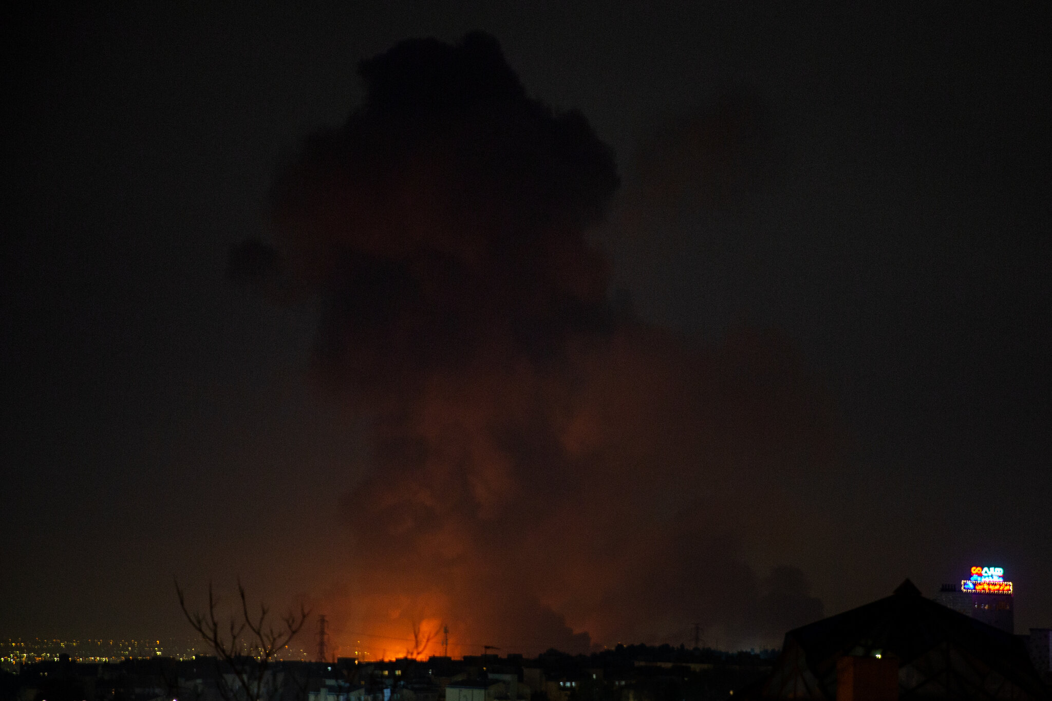 Airstrikes hit Tehran’s Mehrabad Airport.