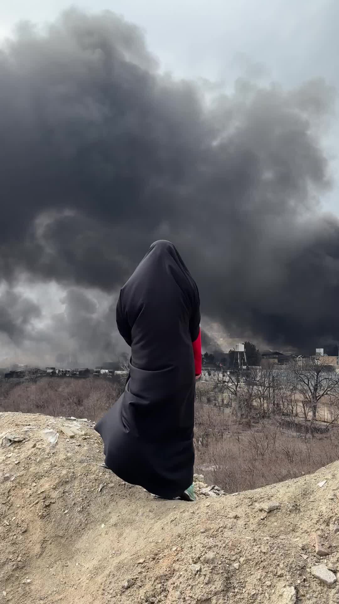 Israeli Strikes on Fuel Depots Send Black Clouds Over Iranian Capital