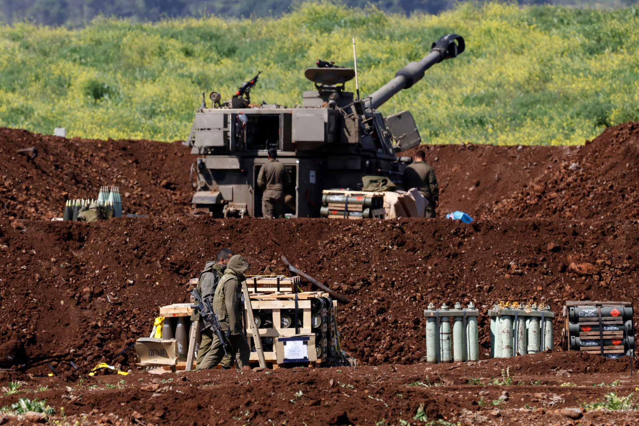 Israel sends an extra infantry battalion to Lebanon’s border.