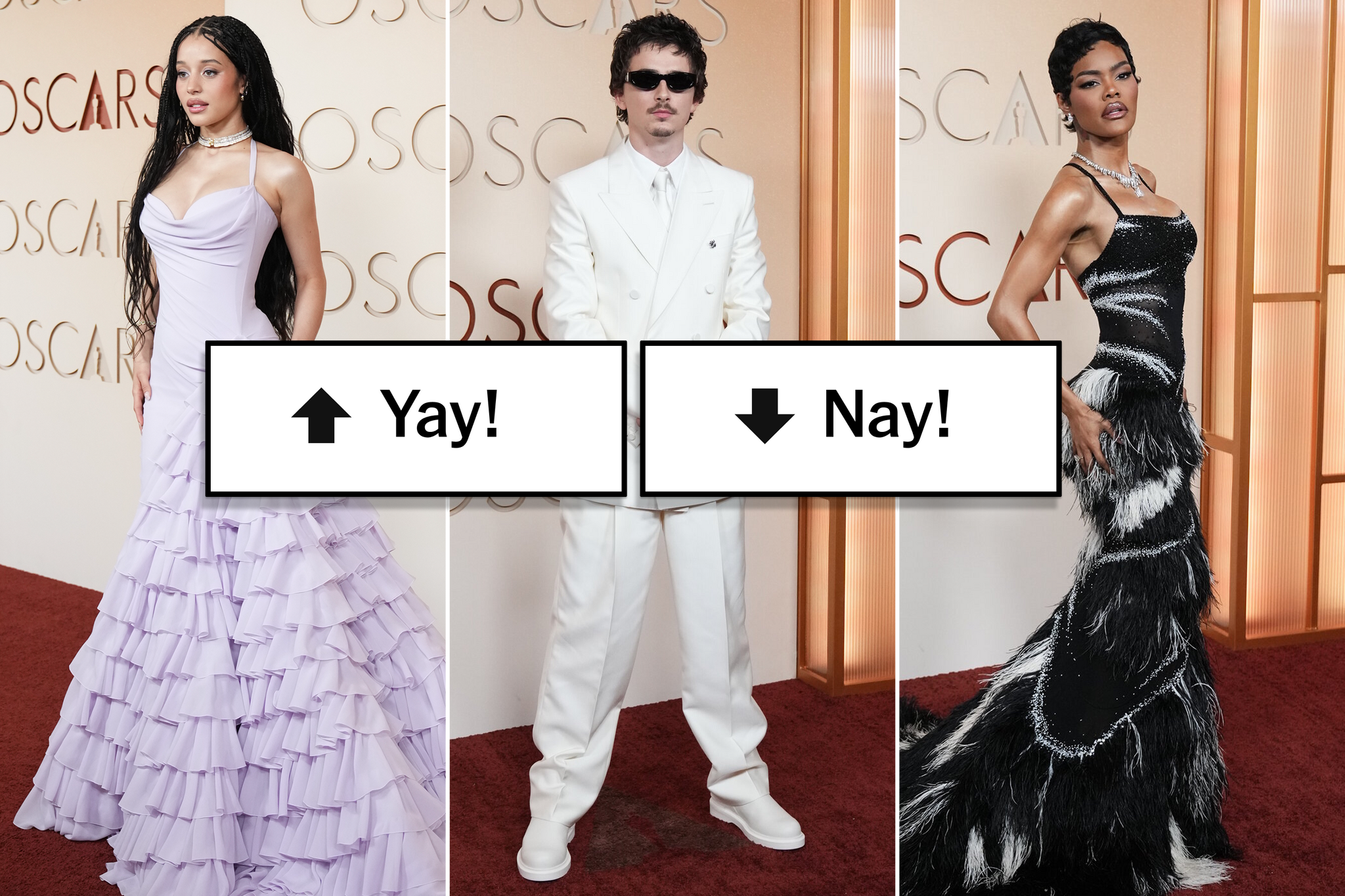 Vote for Your Favorite (and Least Favorite) Red Carpet Looks from the Oscars
