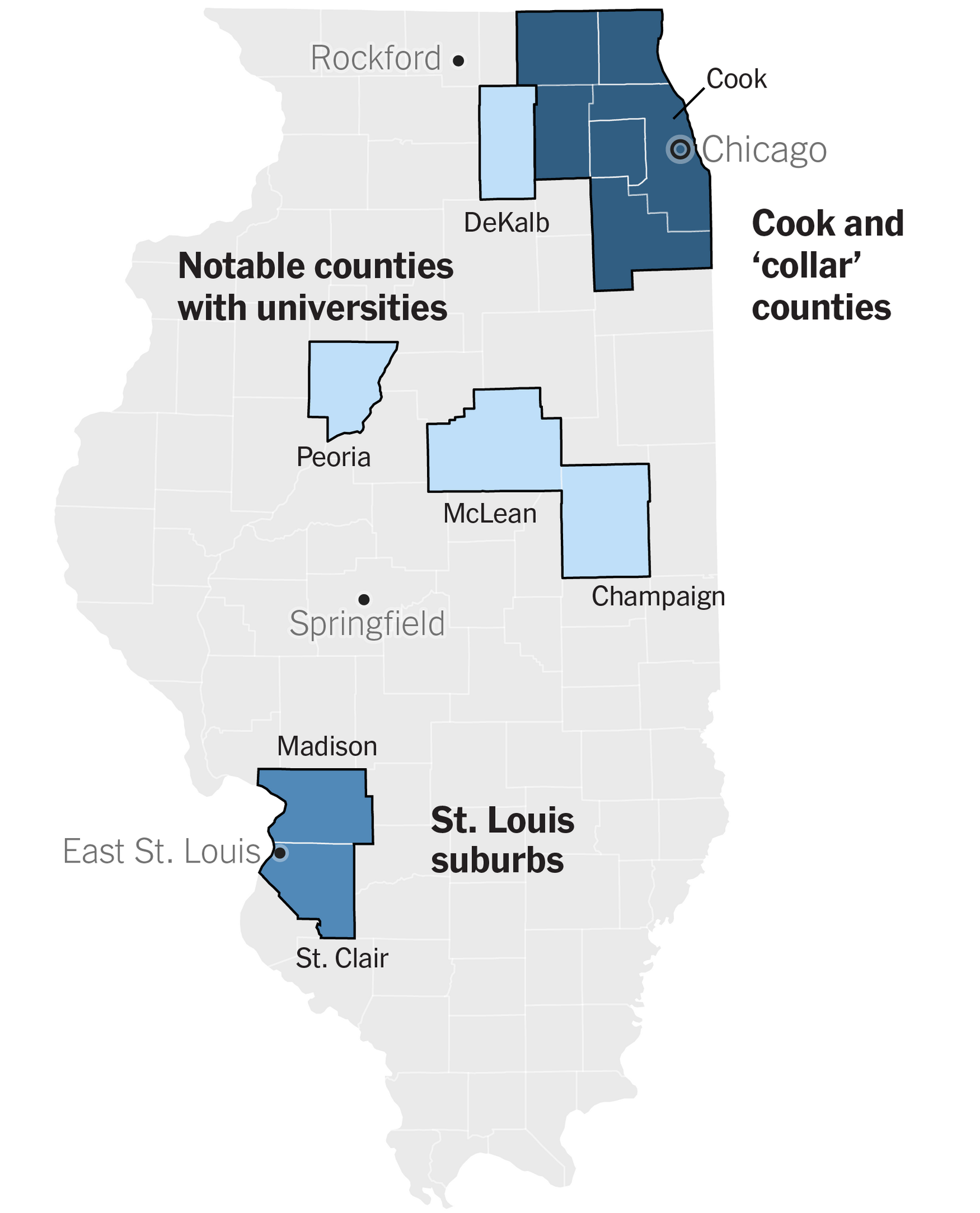 Counties to Watch in the Illinois Democratic Senate Primary