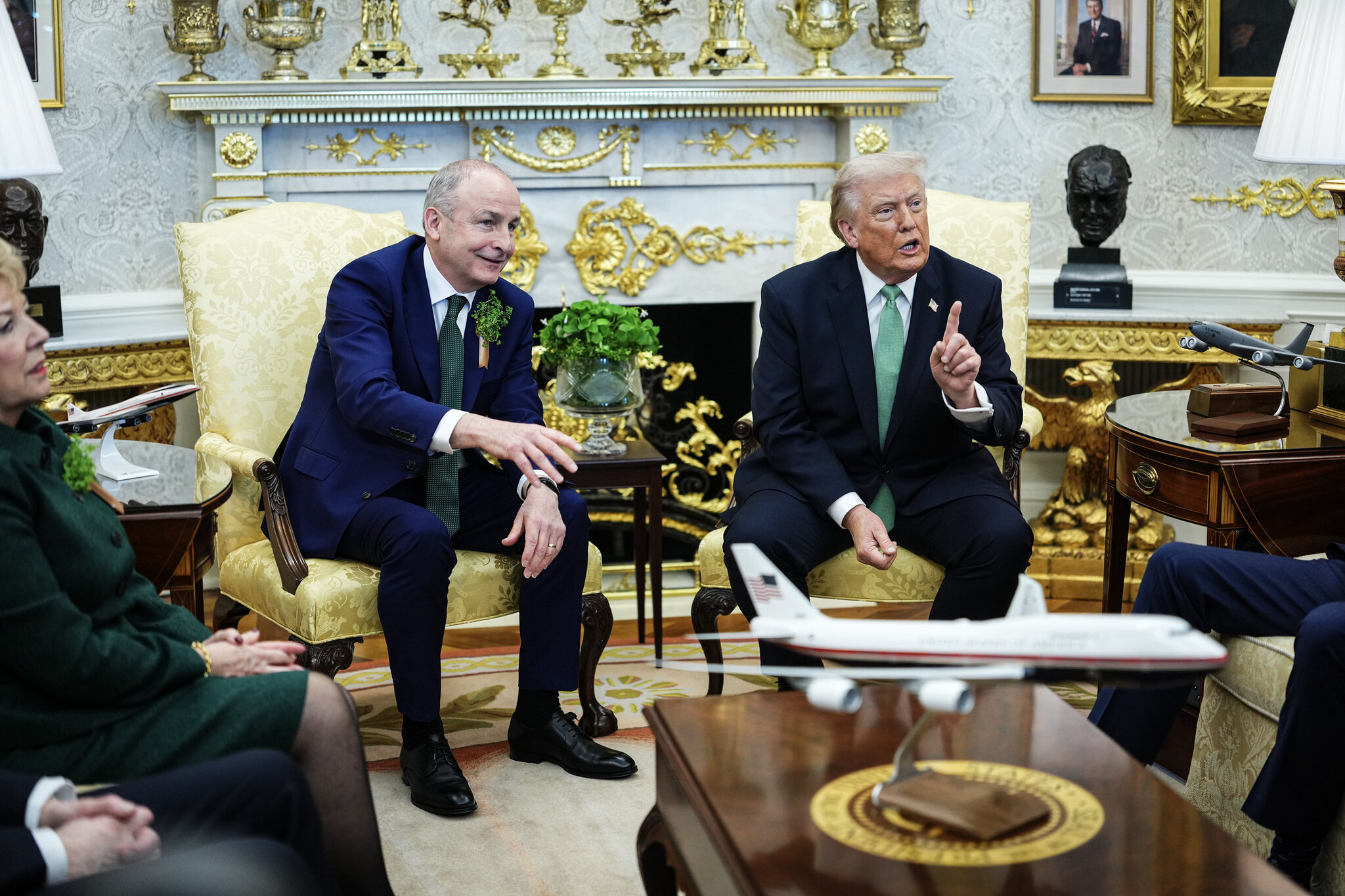 As Trump belittled European allies, the Irish leader pushed back, gently.