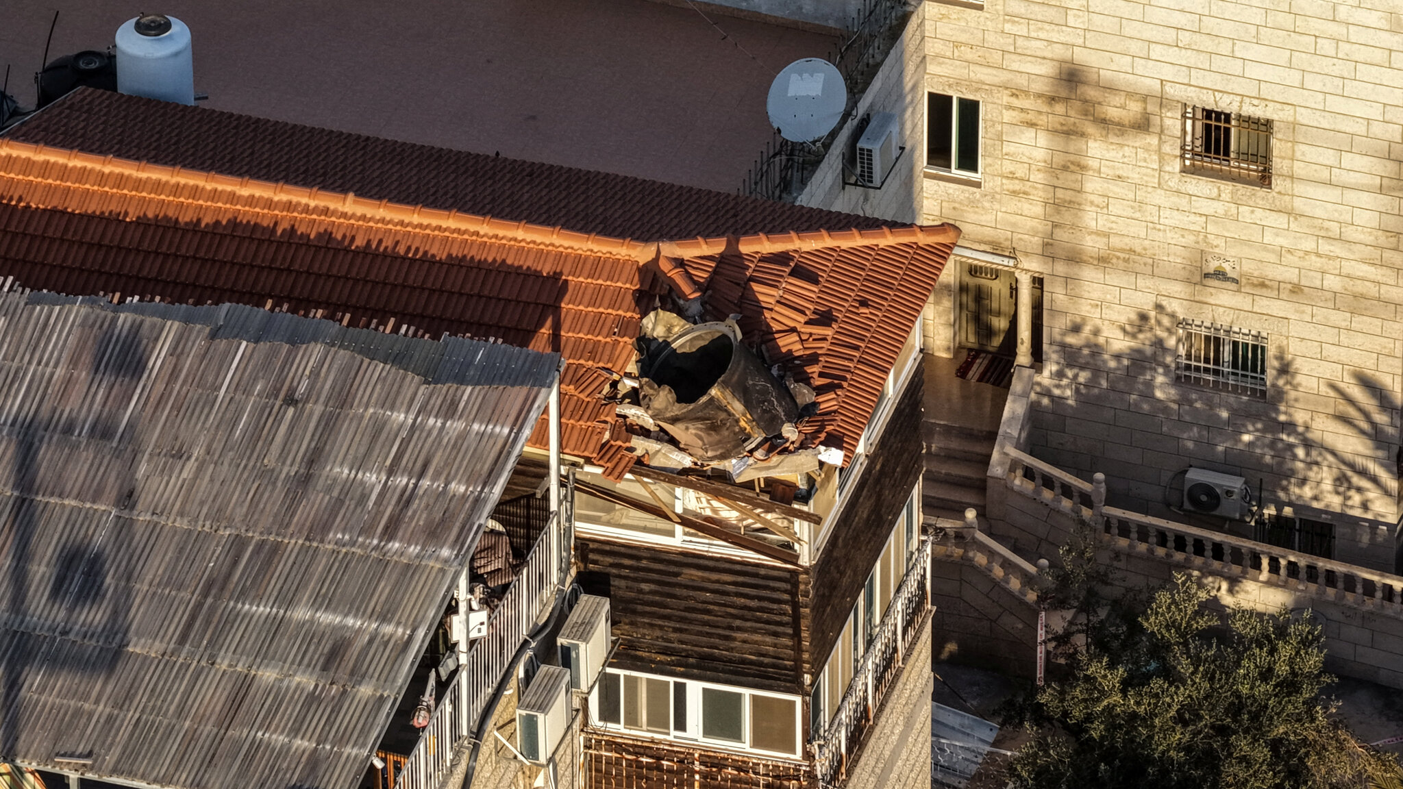 Jerusalem’s Old City sustains some damage after being largely spared in years of fighting.
