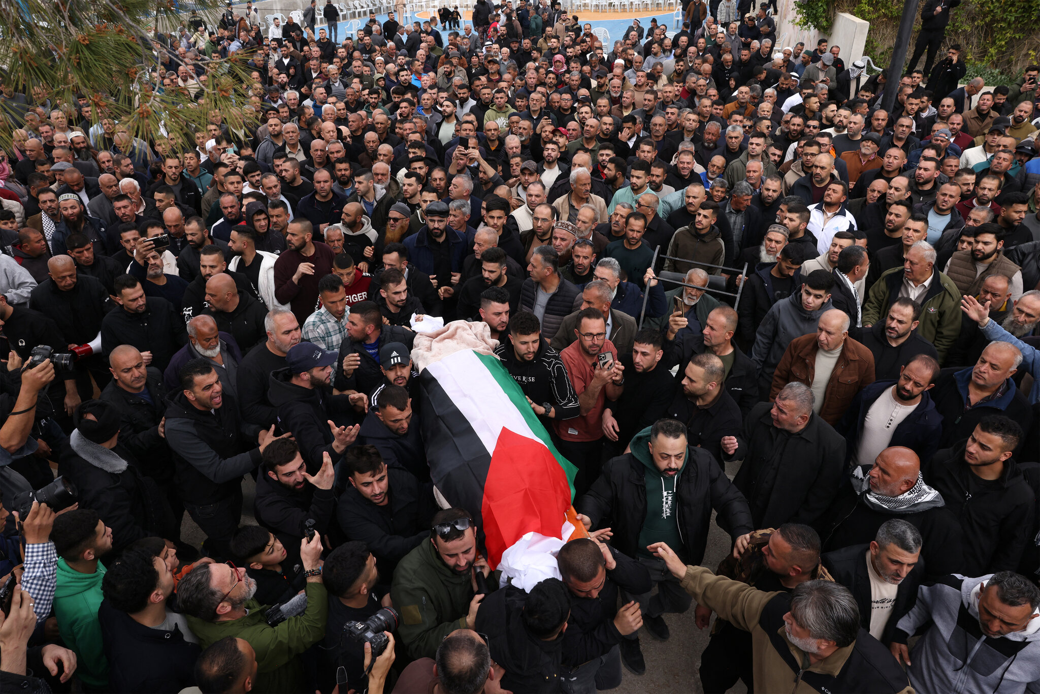 Father of a Palestinian woman killed with three others during a missile attack expresses shock.