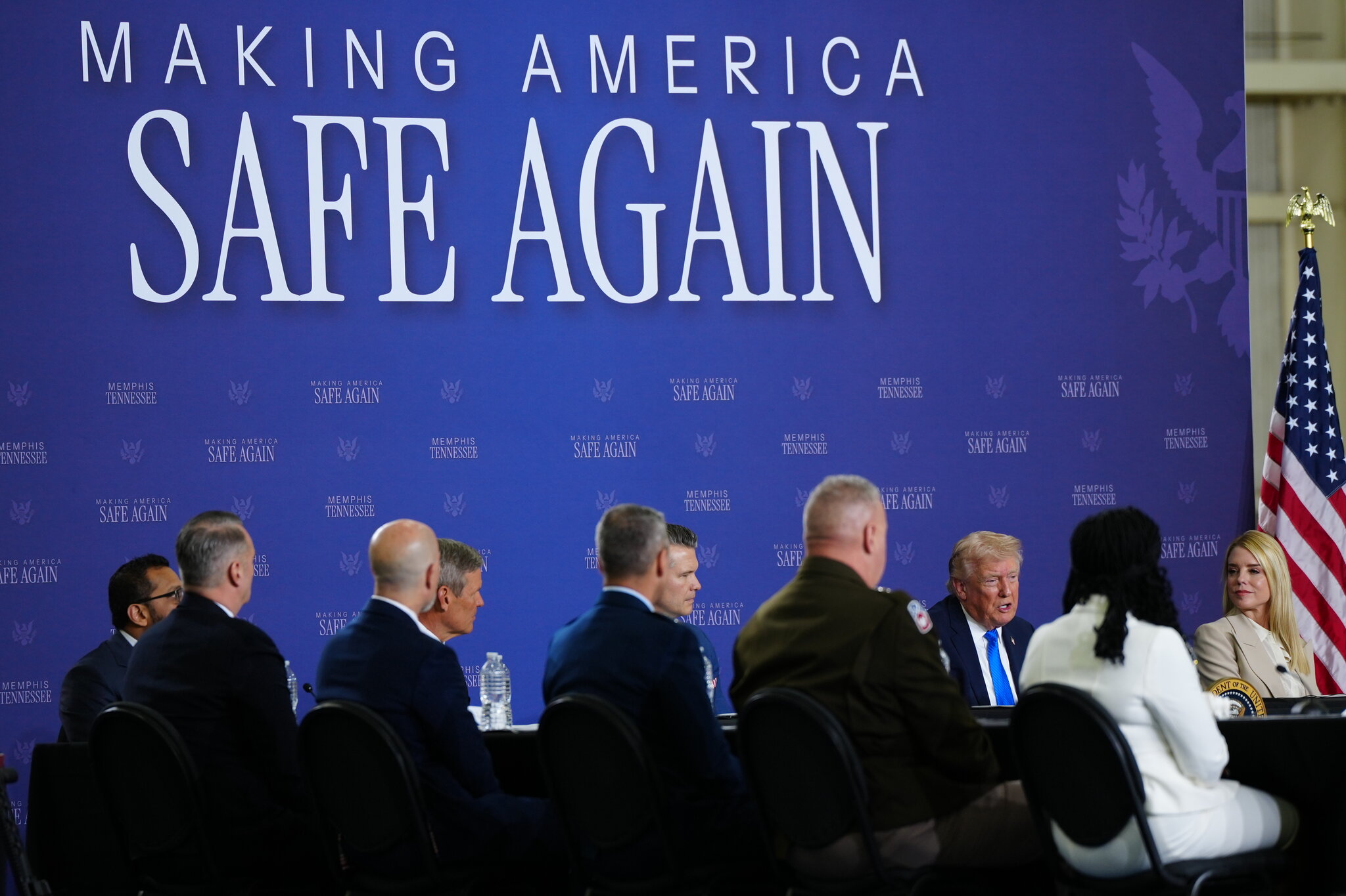 Trump Claims Victory on Memphis Crime as His Crackdown Draws Protests