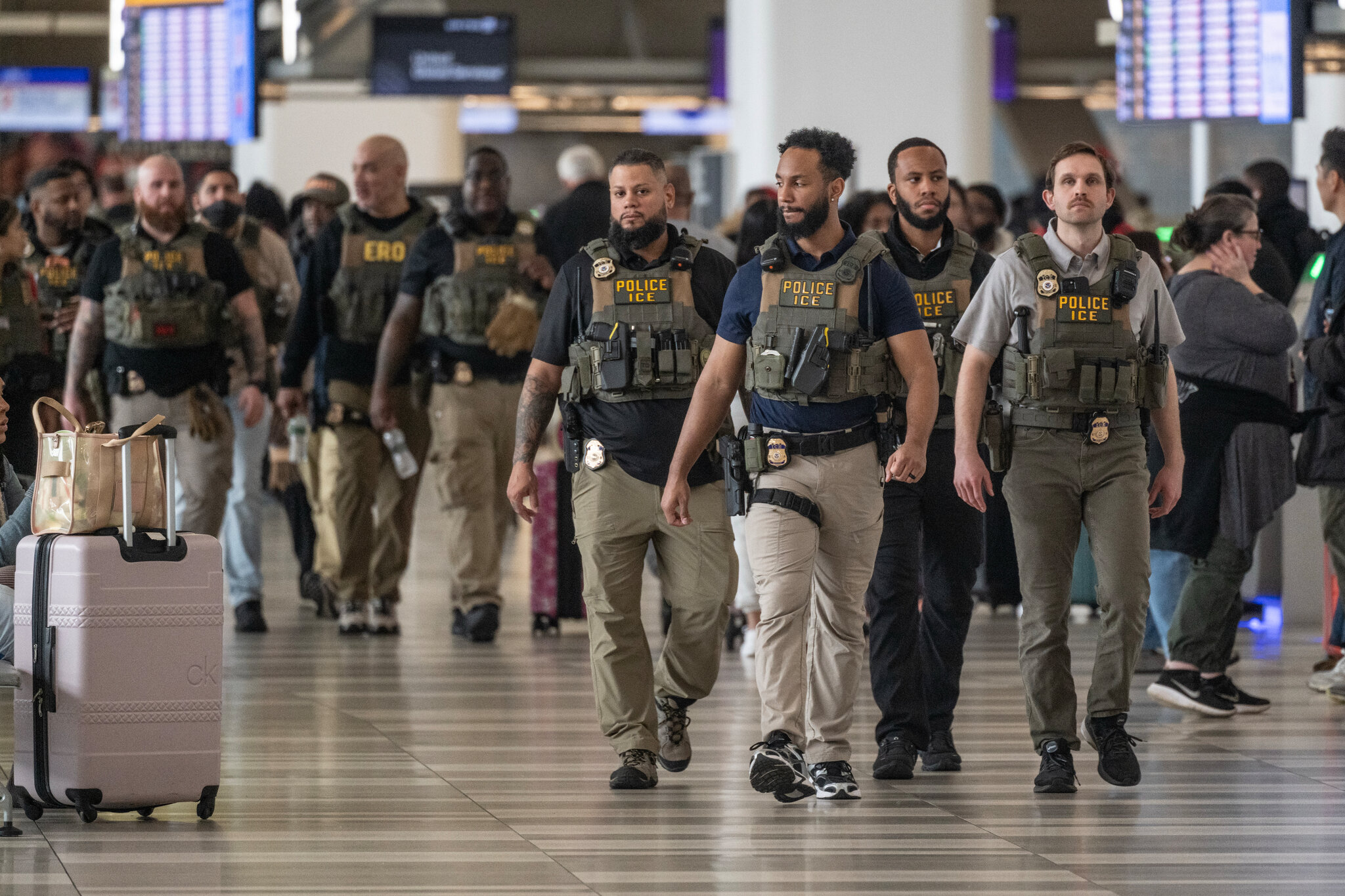 T.S.A. Union Leaders Blast Trump’s Deployment of ICE Agents in Airports