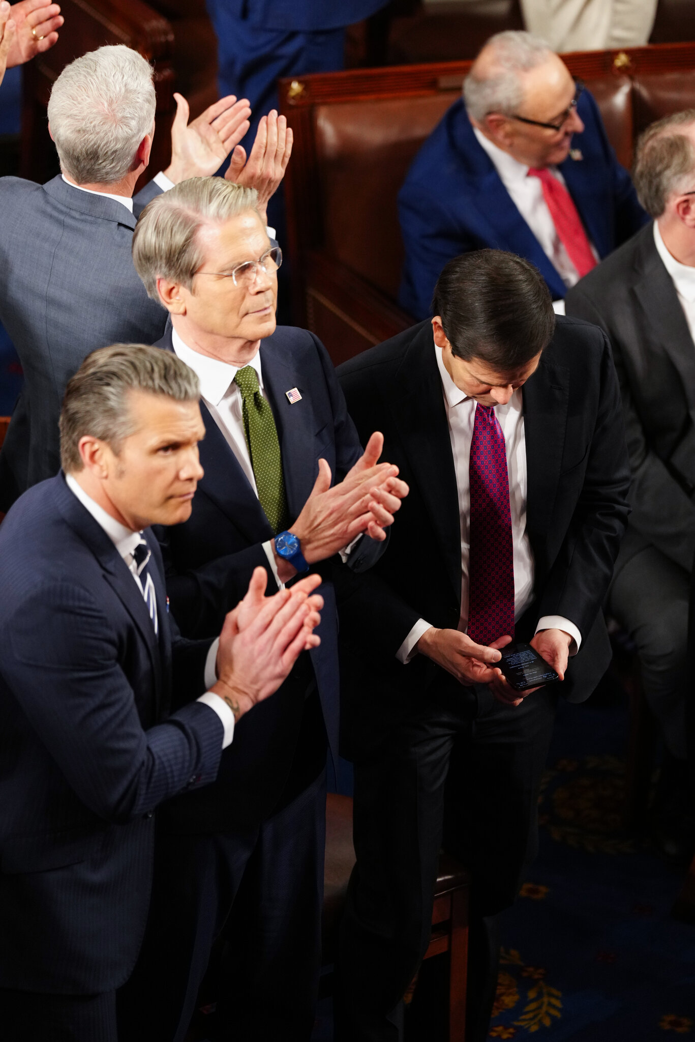 Rubio Was Looking at His Phone After Trump Praised Him in State of the Union Speech