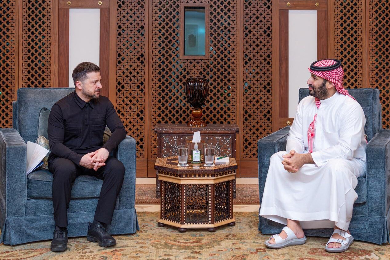 Ukraine signed a defense cooperation agreement with Saudi Arabia, Zelensky says.