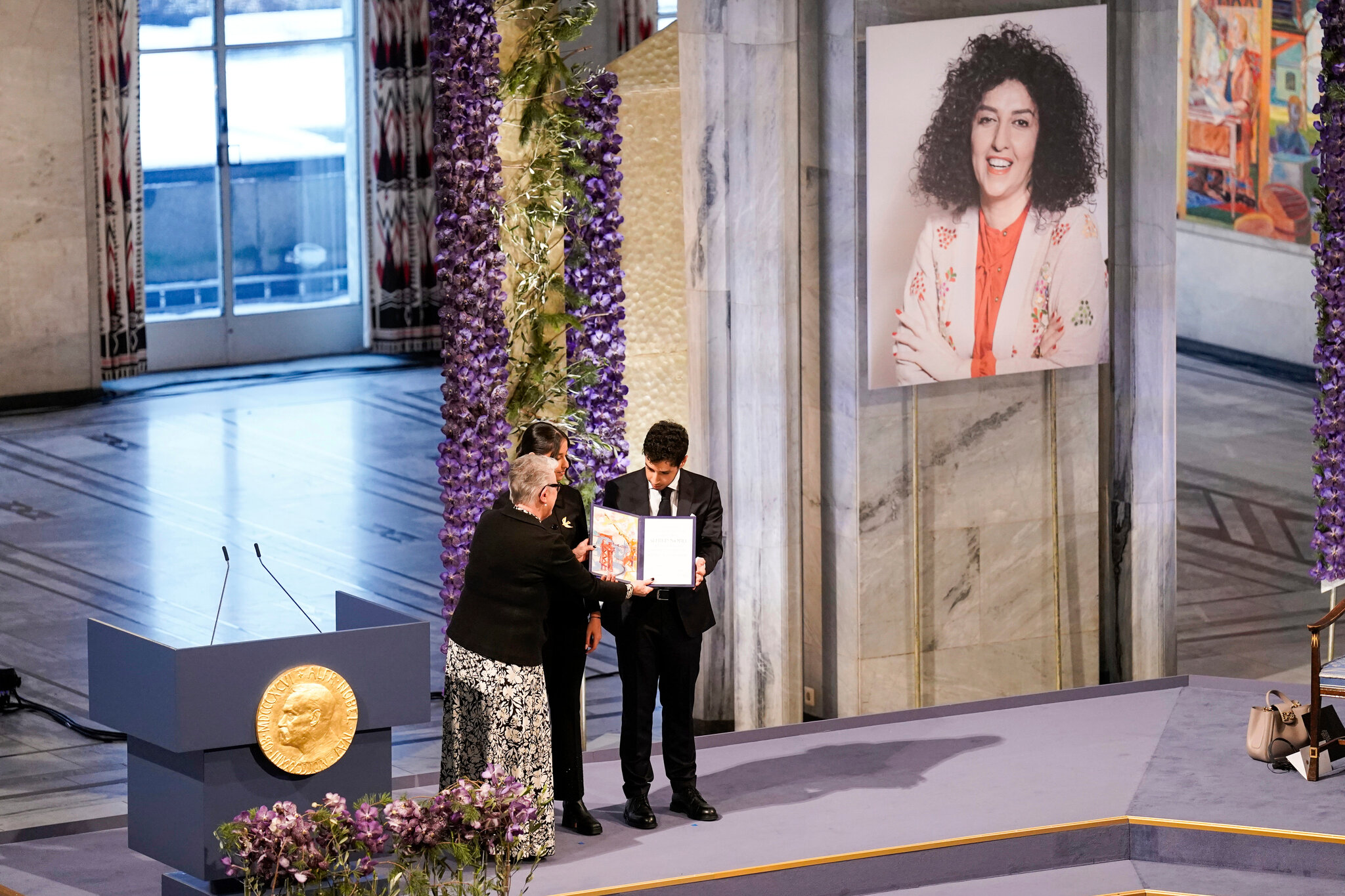Narges Mohammadi is denied treatment after a heart attack in an Iranian prison, her husband says.