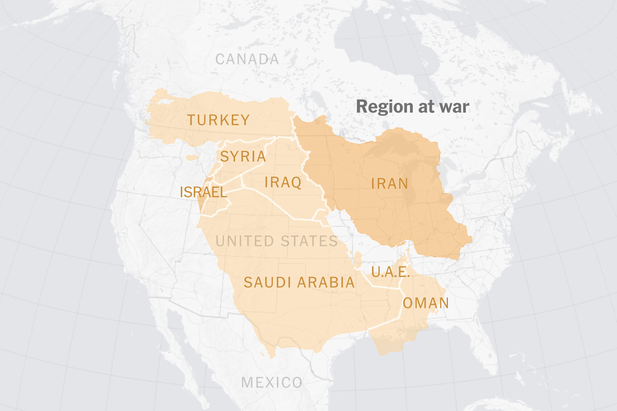 The Scale of the War in the Middle East in Five Maps