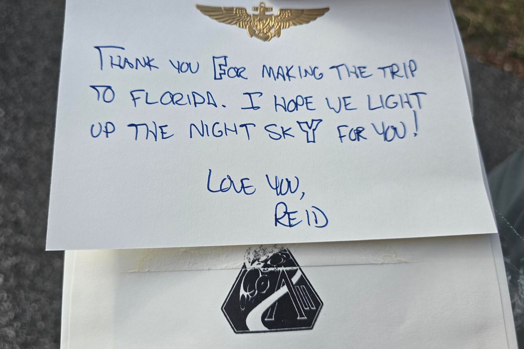 Artemis II’s commander had a message for one of his oldest friends.