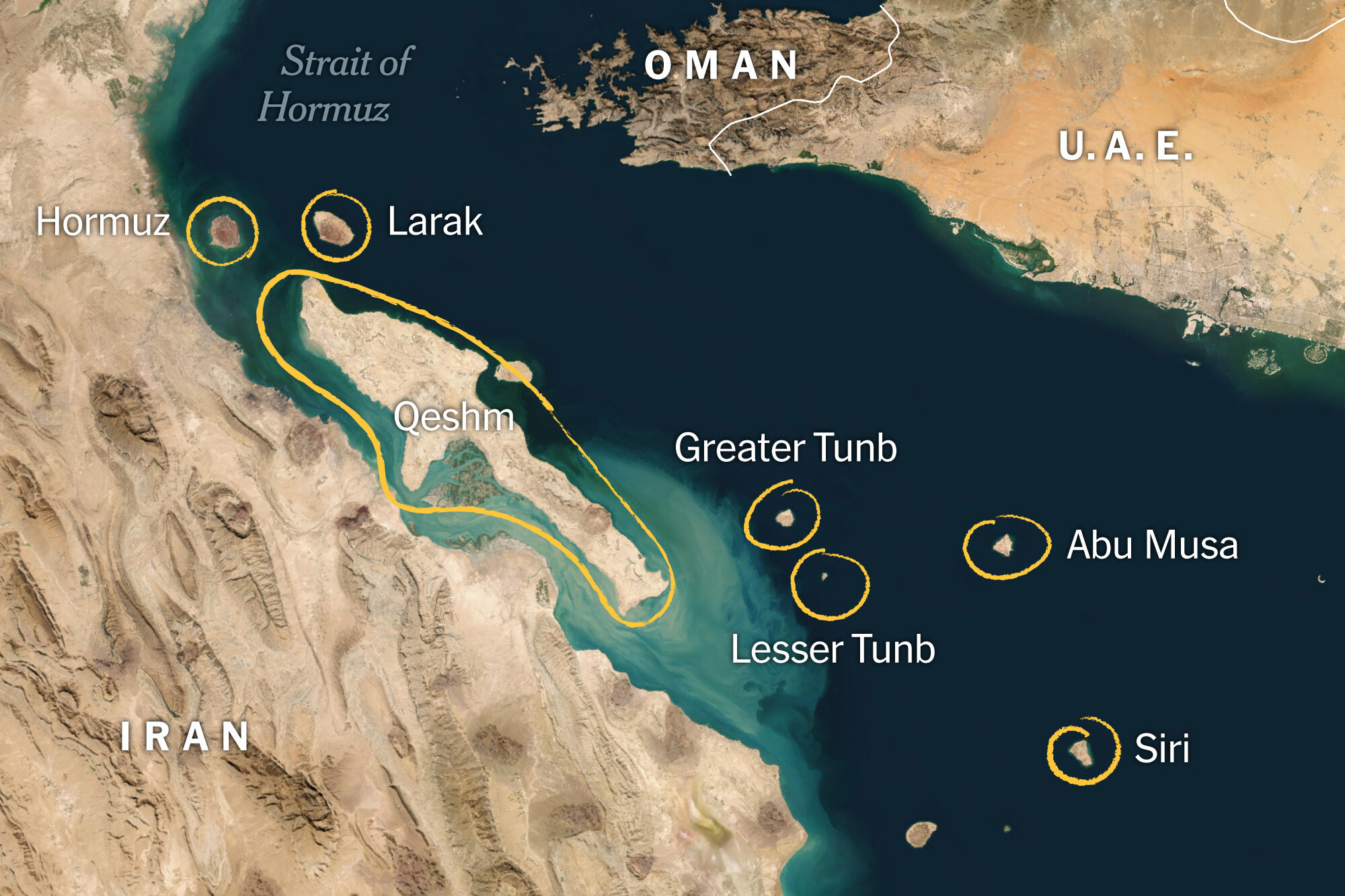 The Islands That Give Iran Sway Over Hormuz