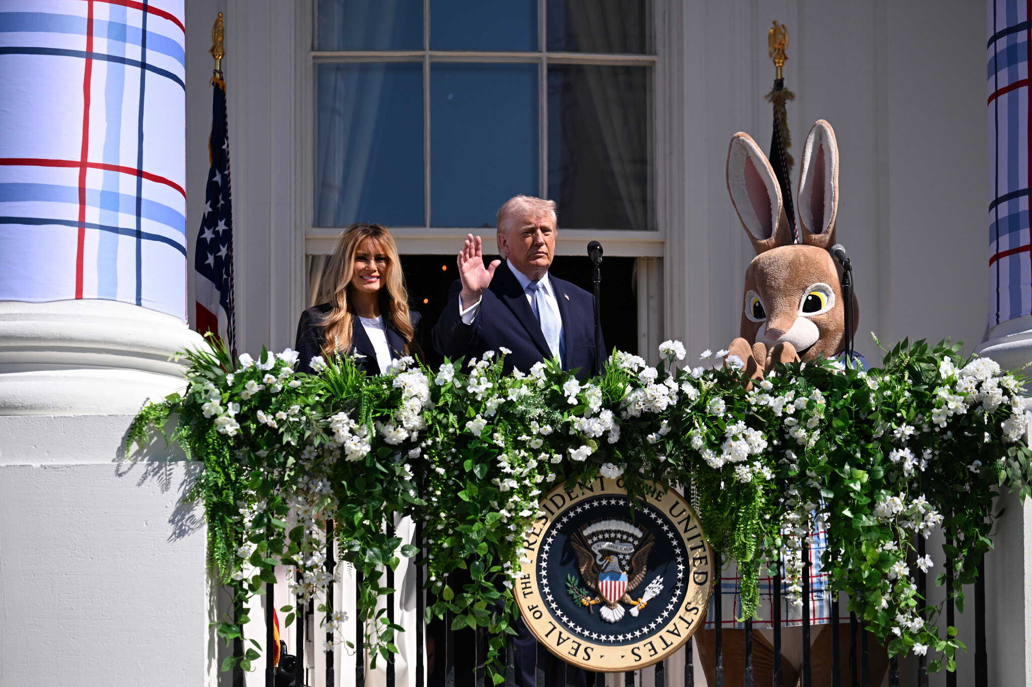 Between Easter Eggs and Bunny Hops, Trump Talks of War and Autopens
