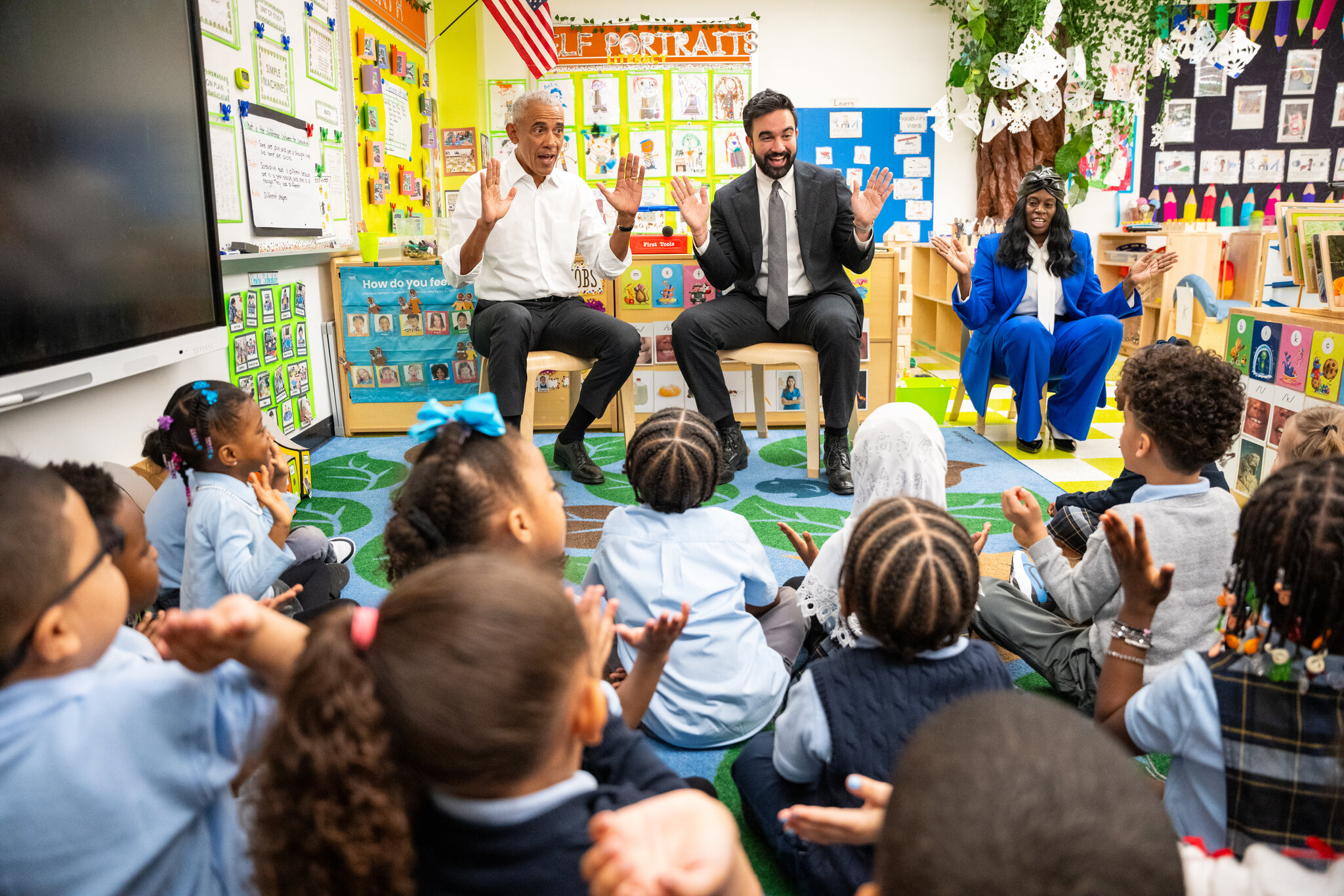 Mamdani Meets With Obama at Bronx Child Care Center