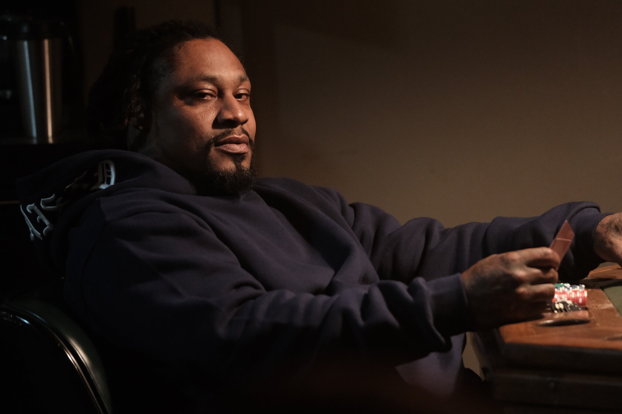 Marshawn Lynch Doesn’t Disappear Into His Roles