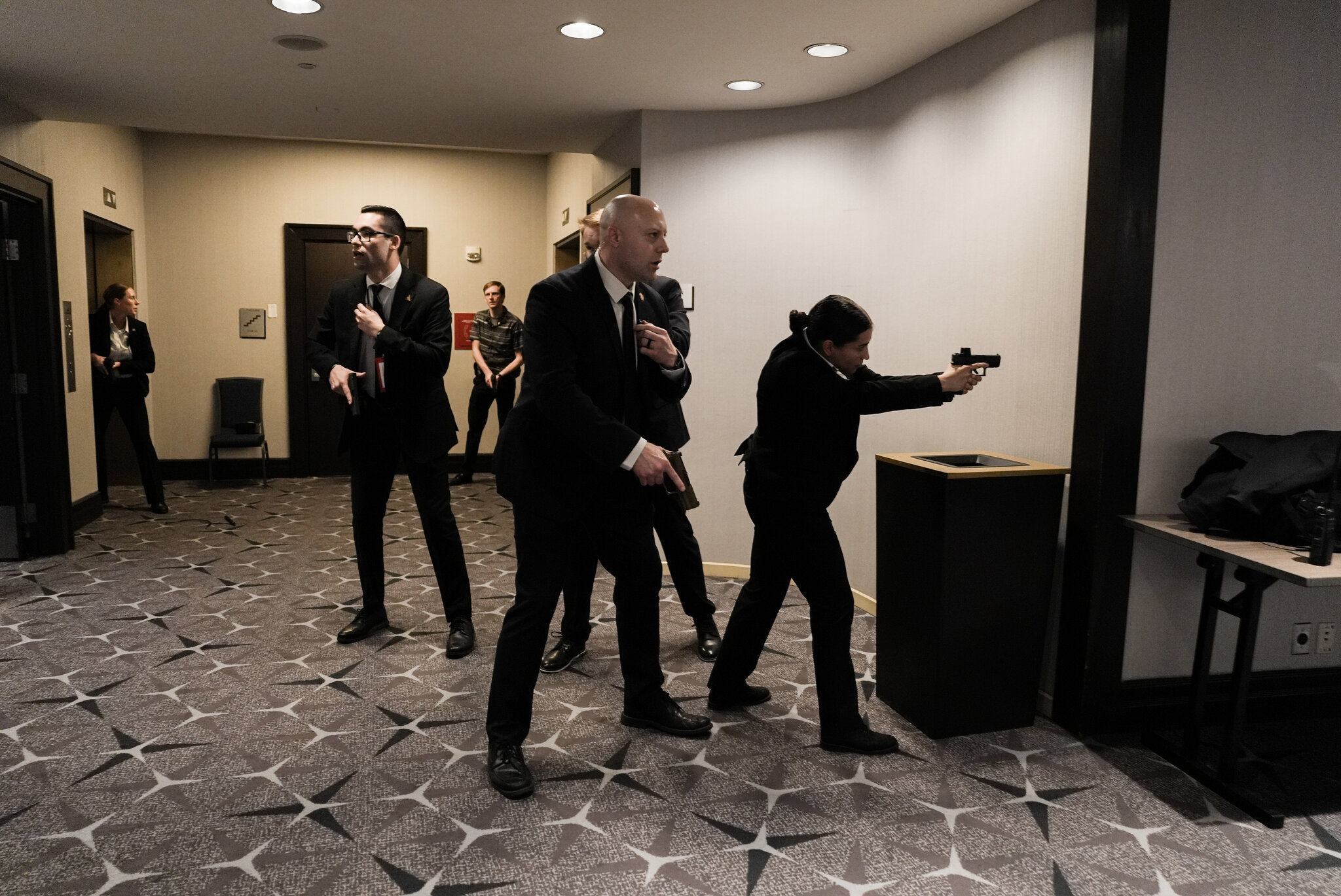 Confusion and Fright Inside the Washington Hilton Ballroom