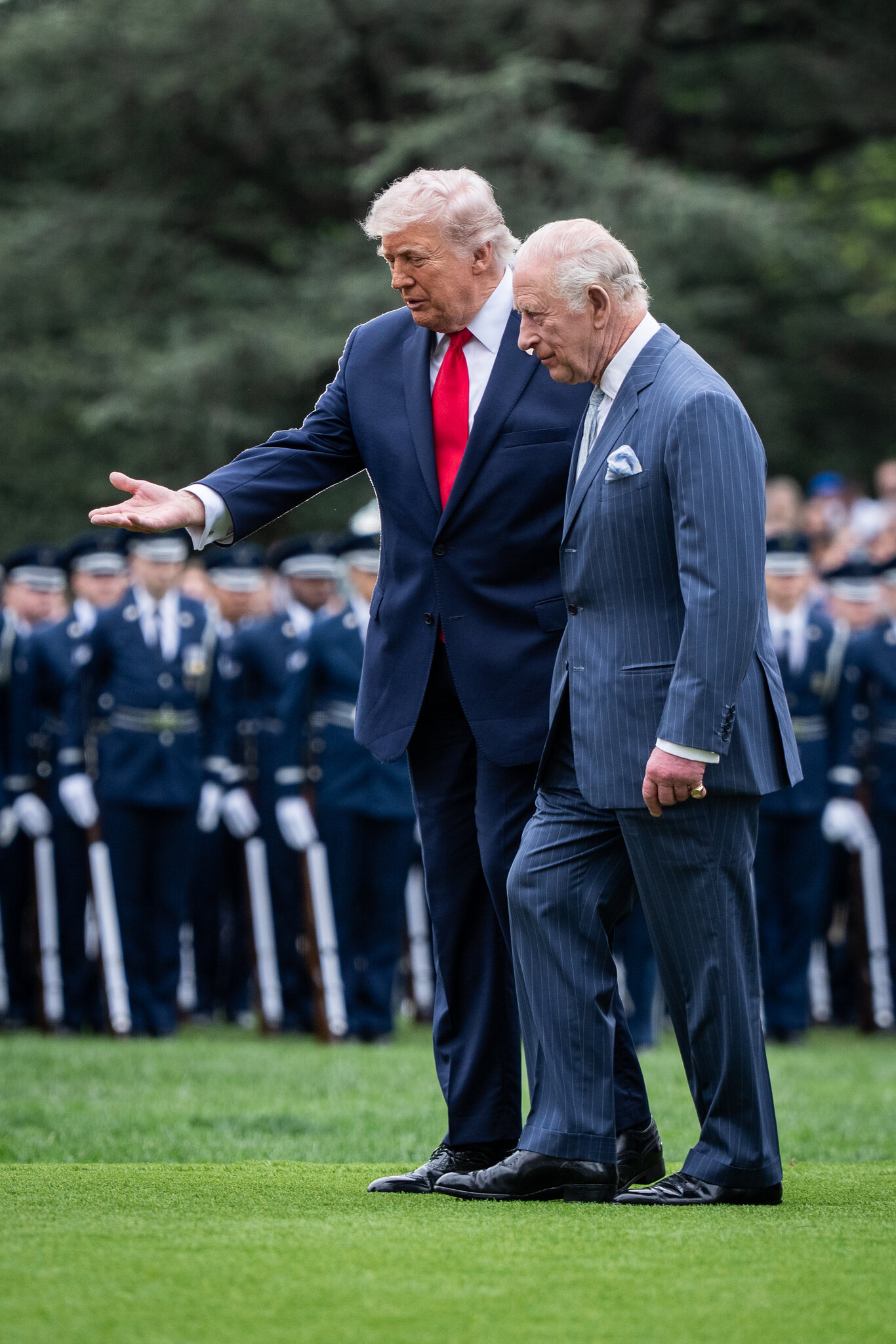 Trump Hosts Charles, a King and, Perhaps, His Cousin