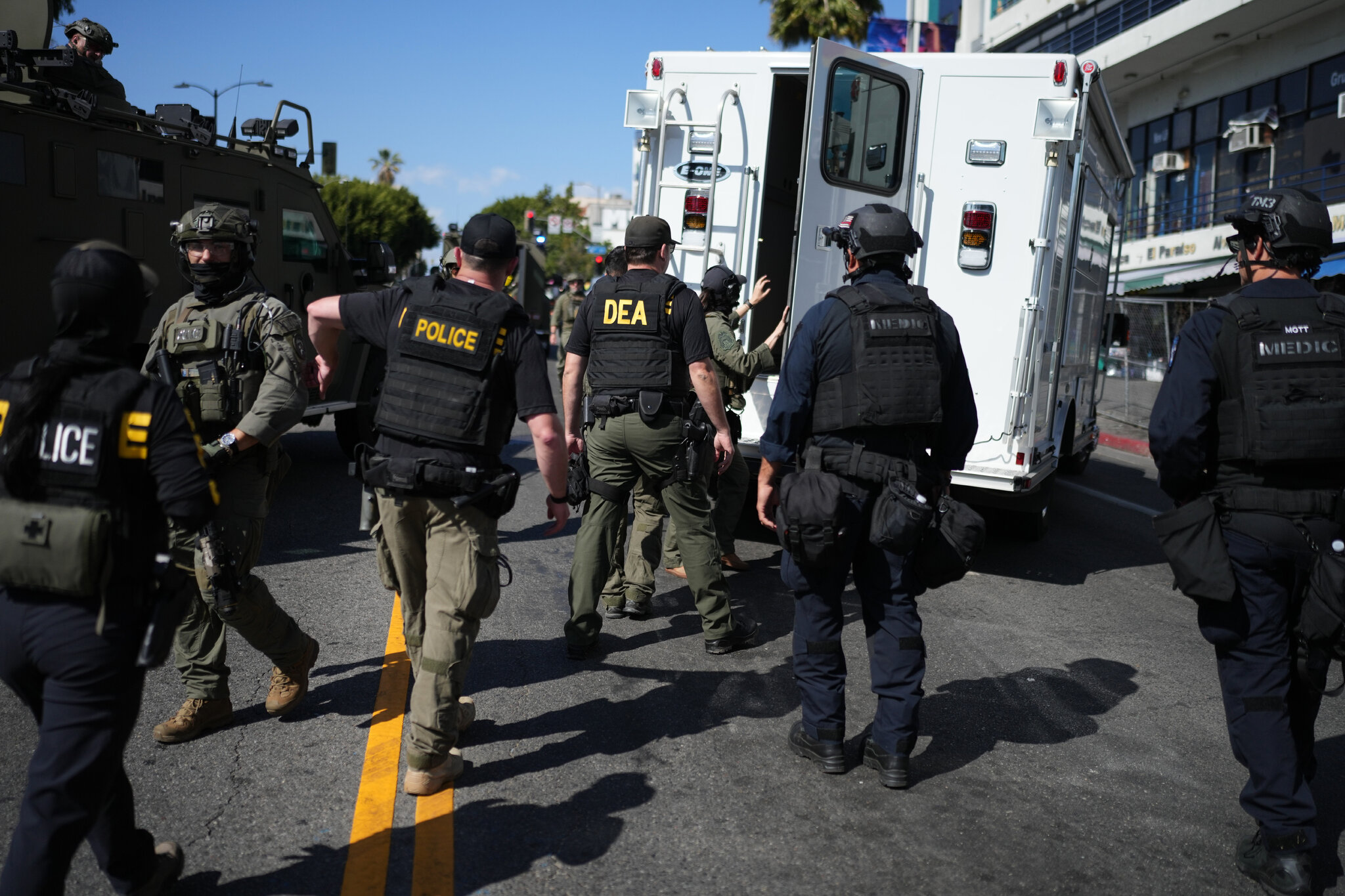 Federal Agents and Los Angeles Police Arrest 18 in Drug Raid