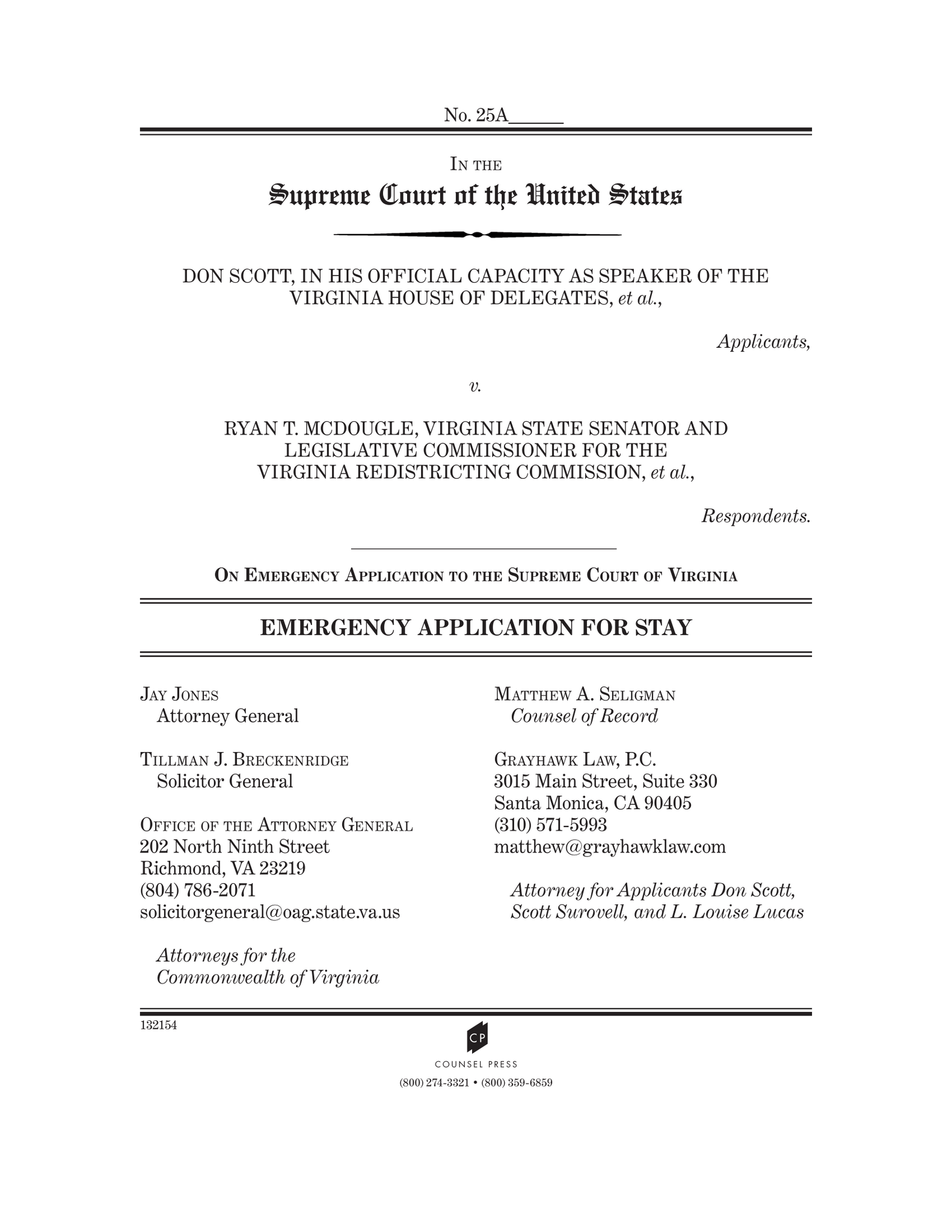 Read Virginia Officials’ Emergency Application to the Supreme Court