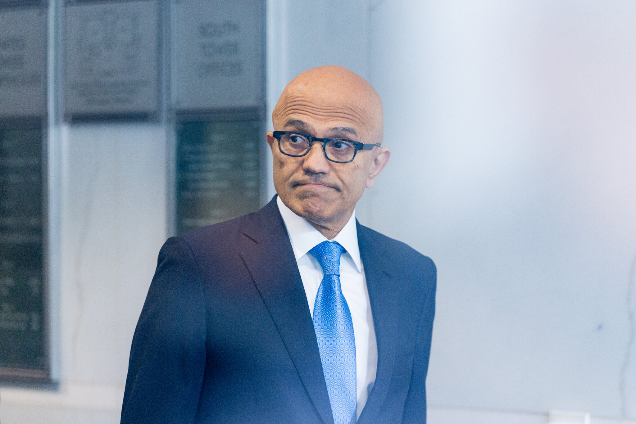 Microsoft’s C.E.O. testified about the company’s OpenAI investments.