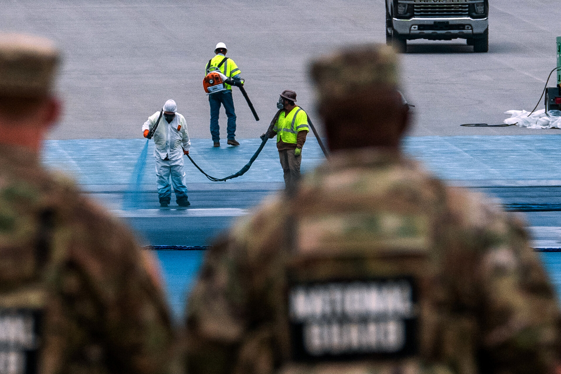 Reflecting Pool Repairs Appear Uneven and Behind Schedule, Officials Say
