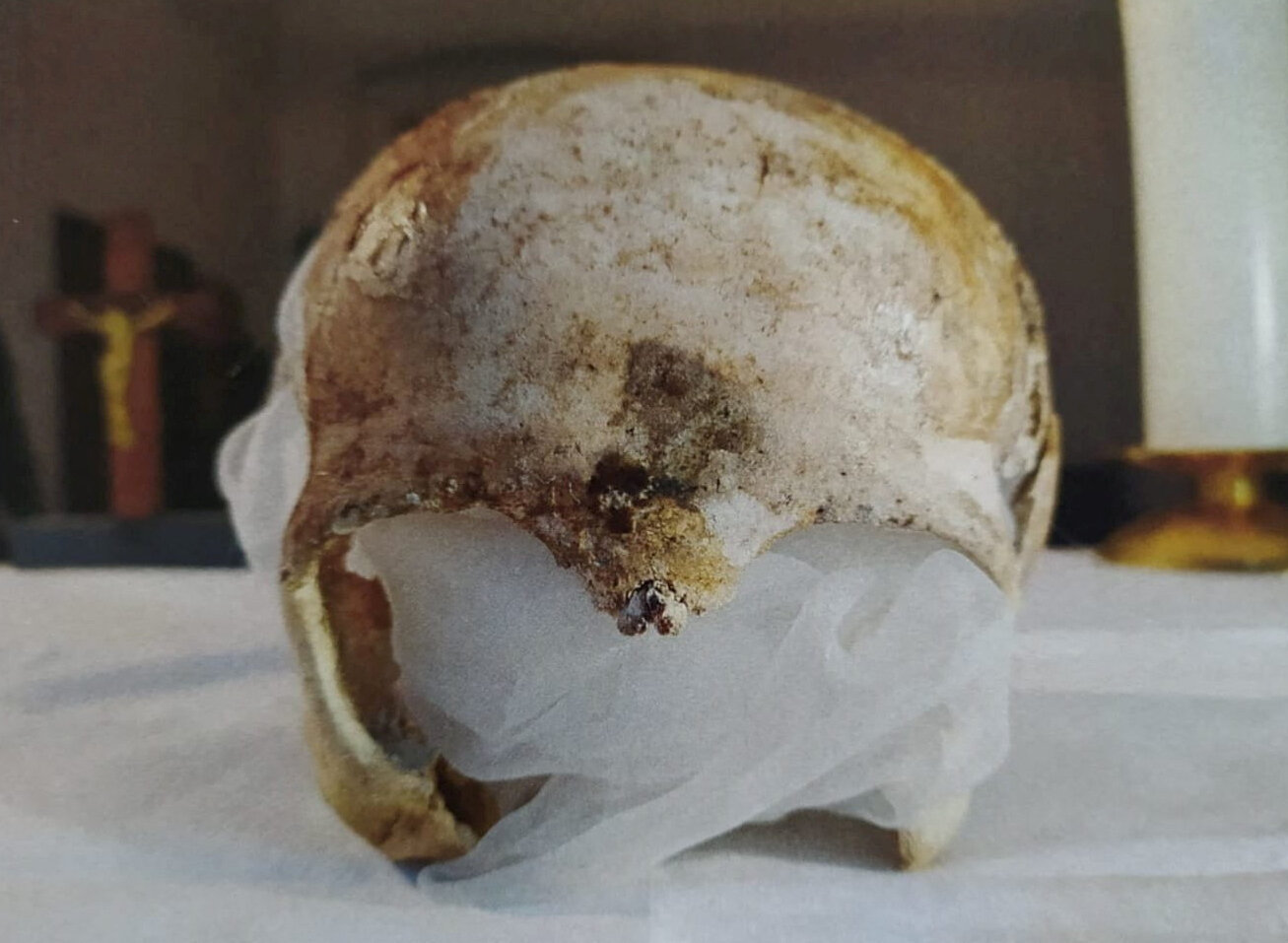 Man Stole Medieval Skull From Church and Sealed it in Concrete, Police Say