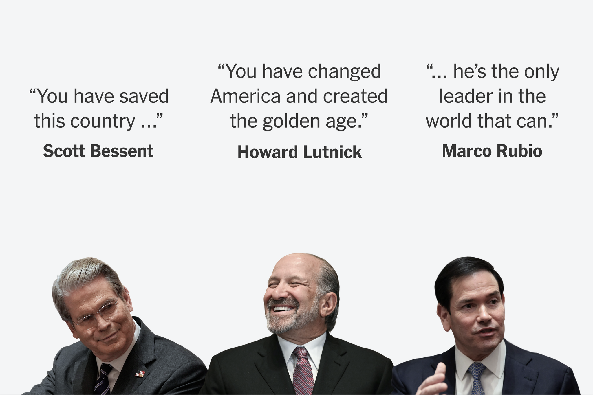 Trump Is the Only Person Who Can Save America, According to His Cabinet