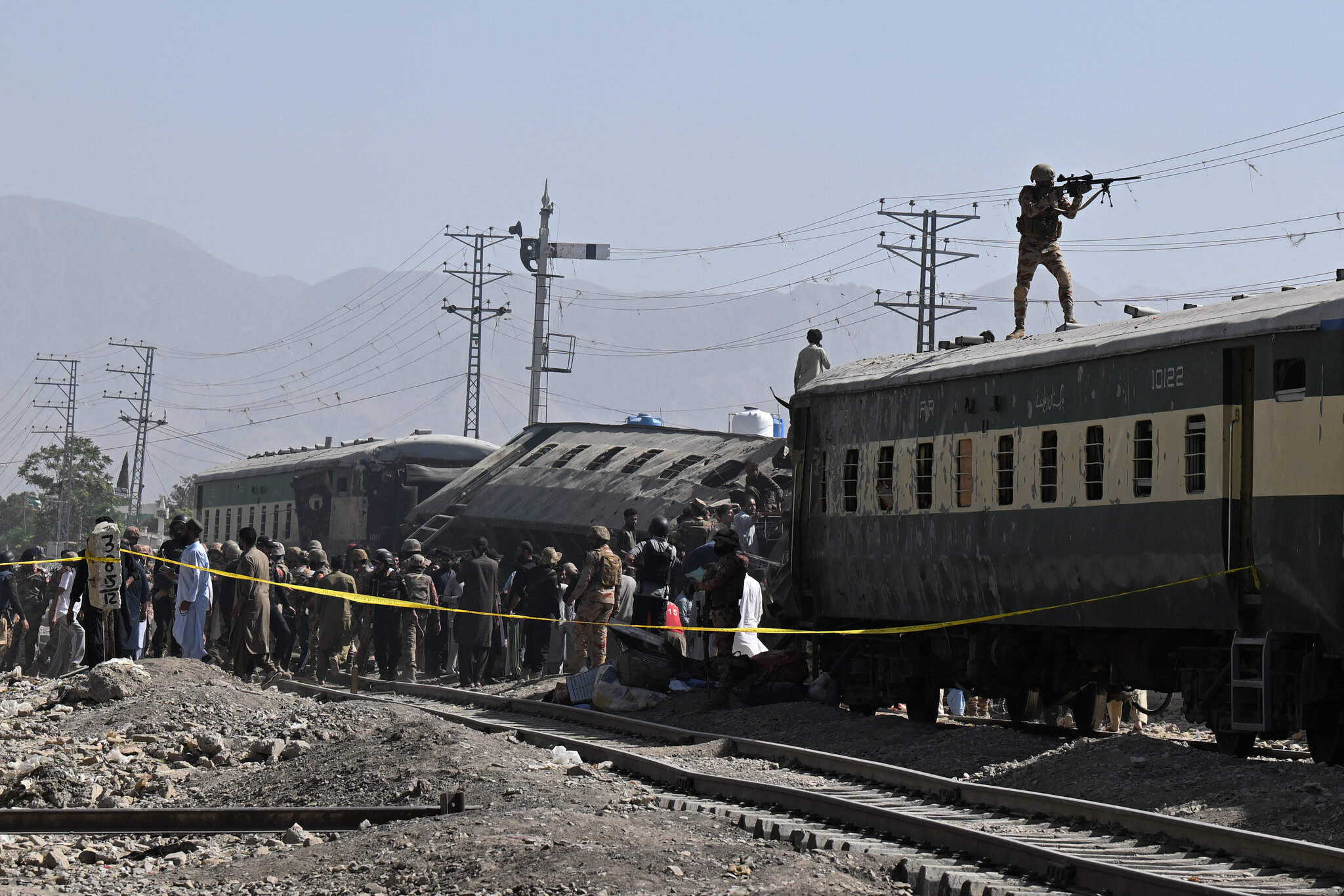 At Least 14 Killed in Bombing Attack That Derailed a Train in Pakistan
