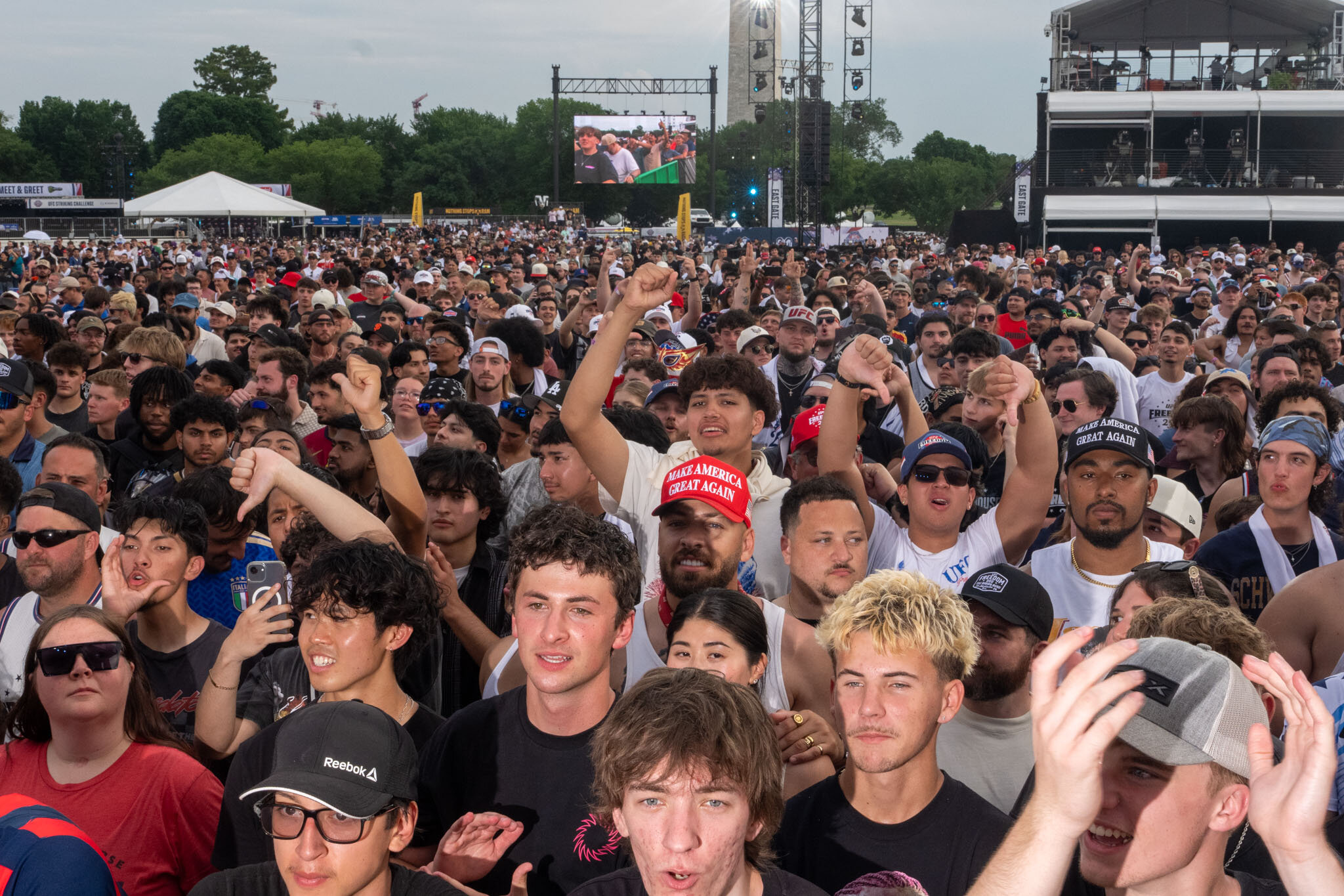 U.F.C. Viewing Party Draws Thousands to White House Ellipse