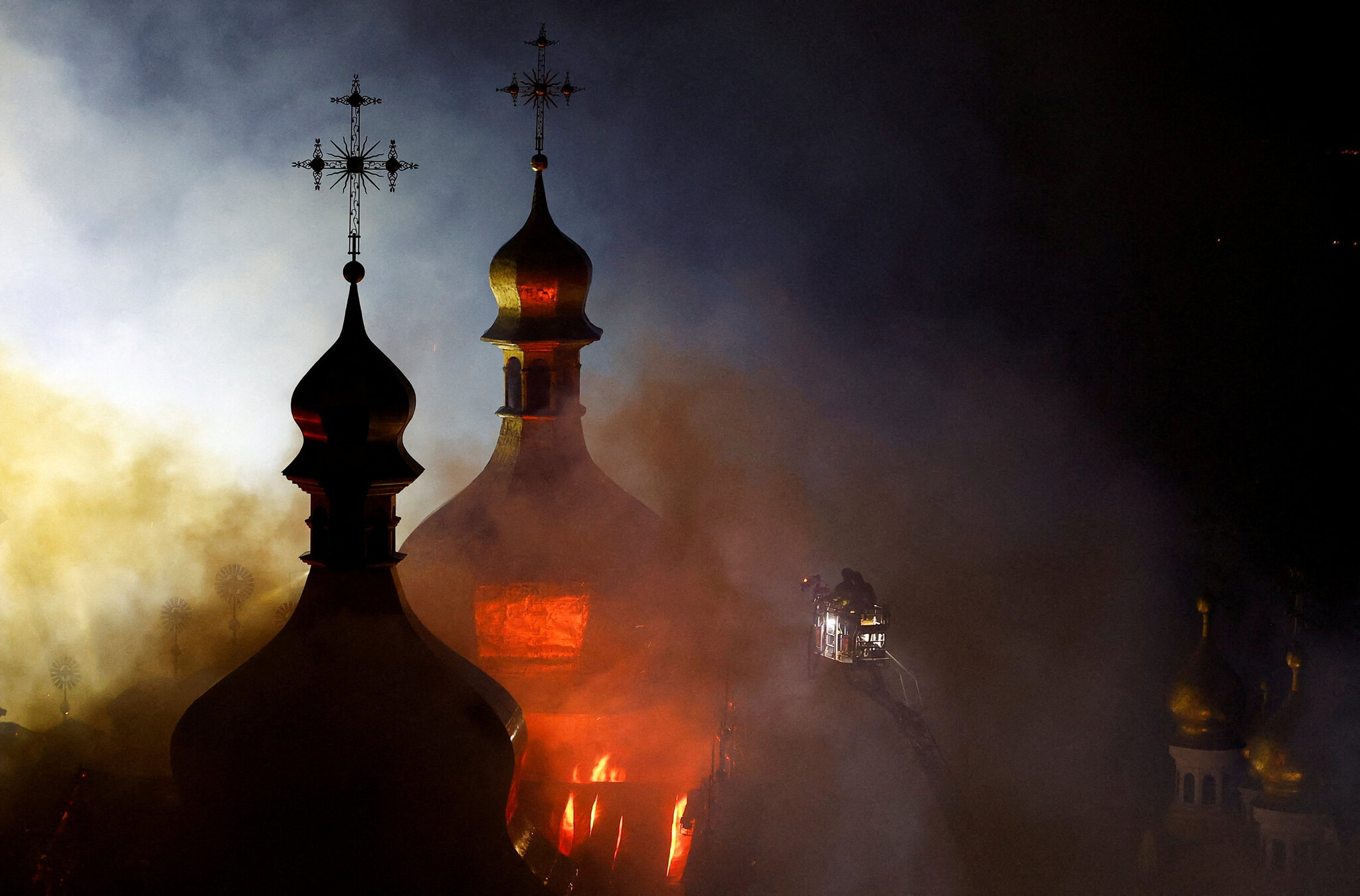 As Russia Strikes Ukraine, a Cultural Symbol Catches Fire