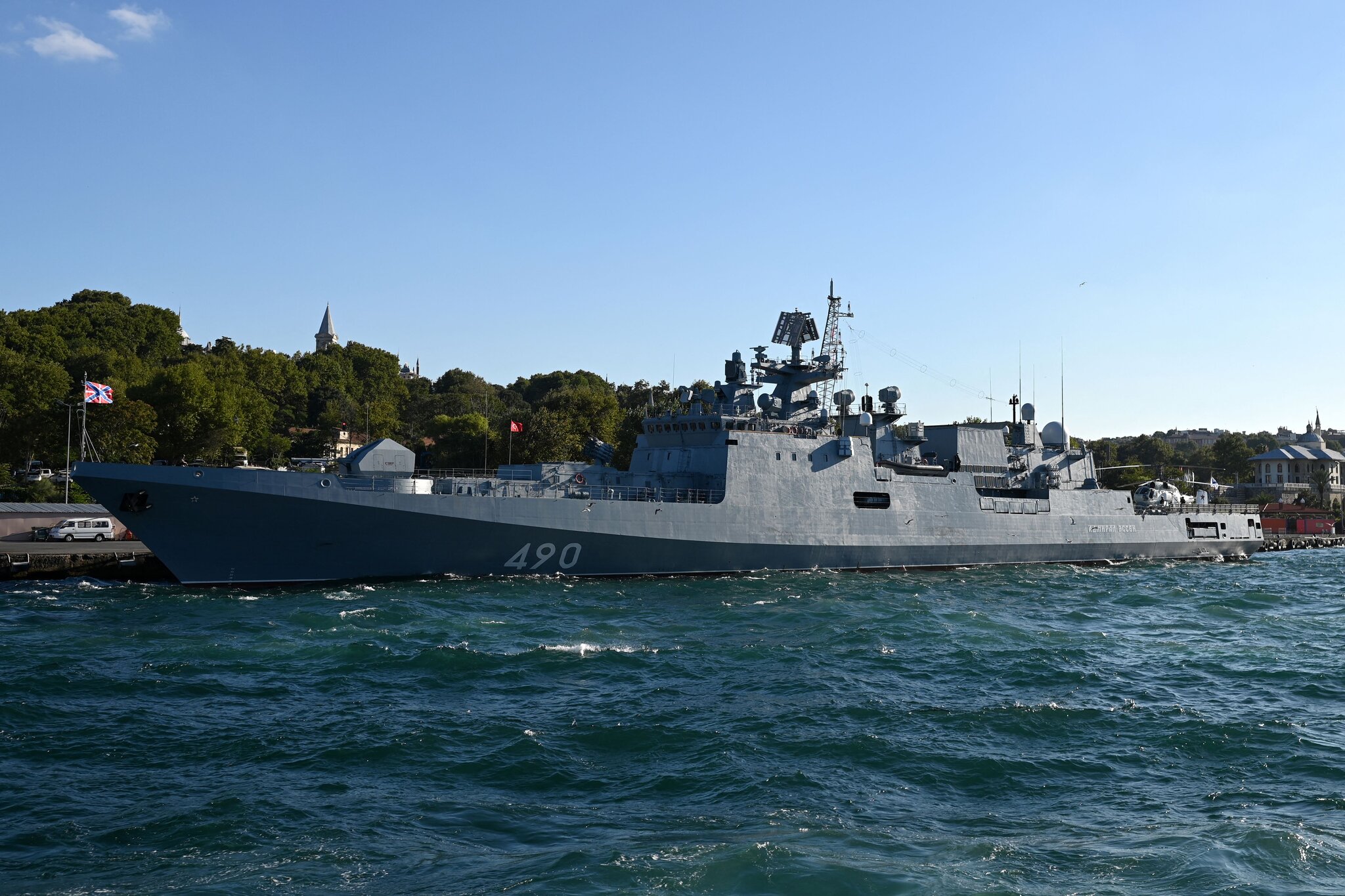 Russian Navy Ship Accused of Firing Warning Shots at U.K. Yacht