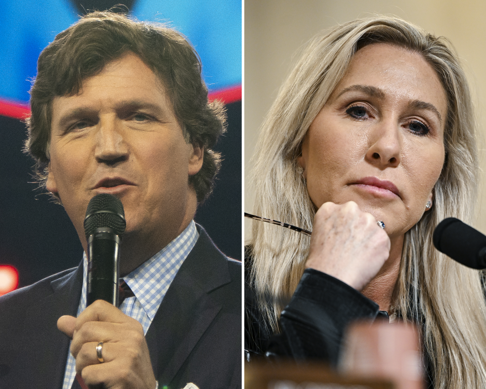 Tucker Carlson and Marjorie Taylor Greene Say They Are Done With the G.O.P.