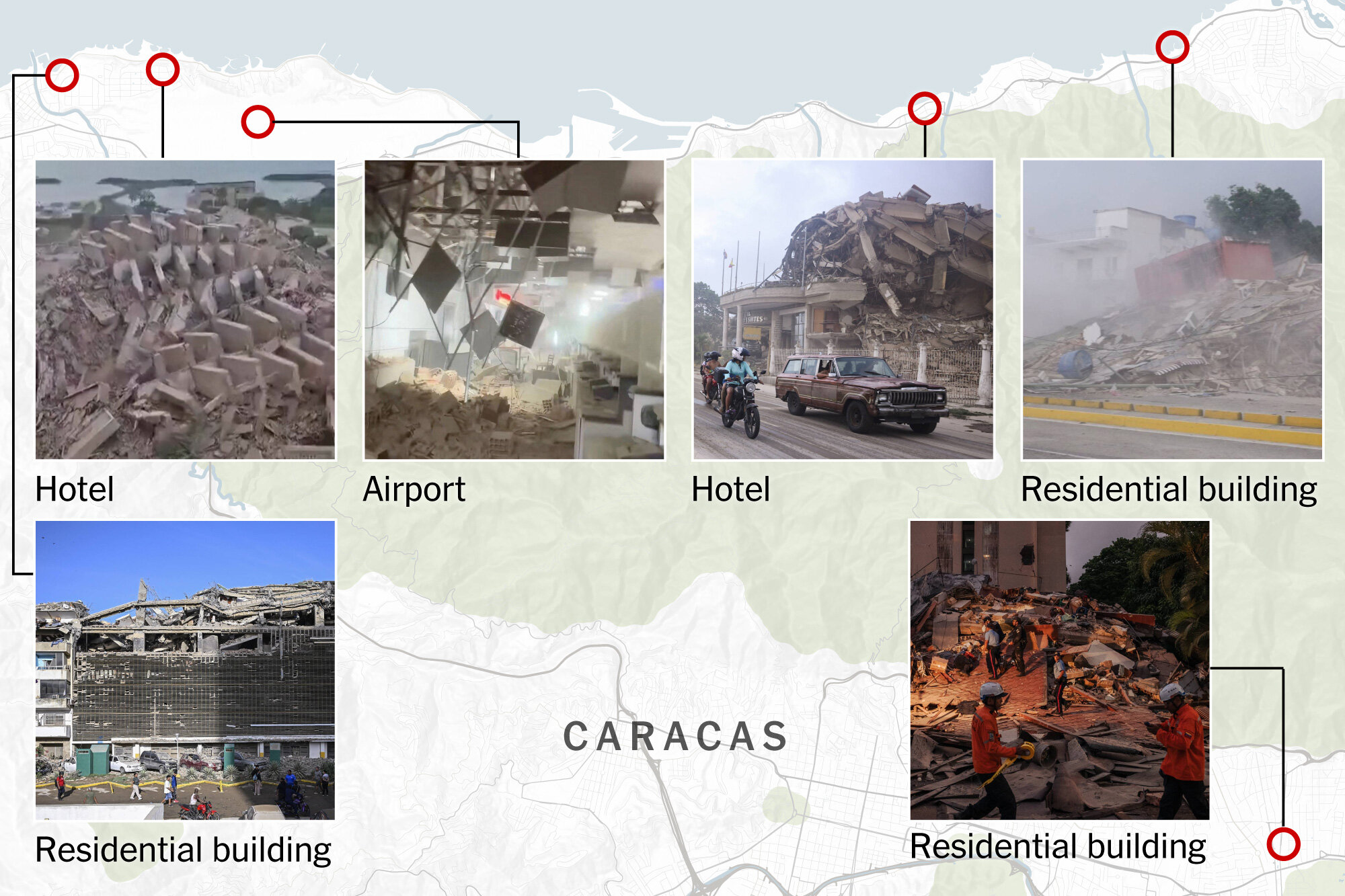 The Vast Destruction Along Venezuela’s Coast After Earthquakes