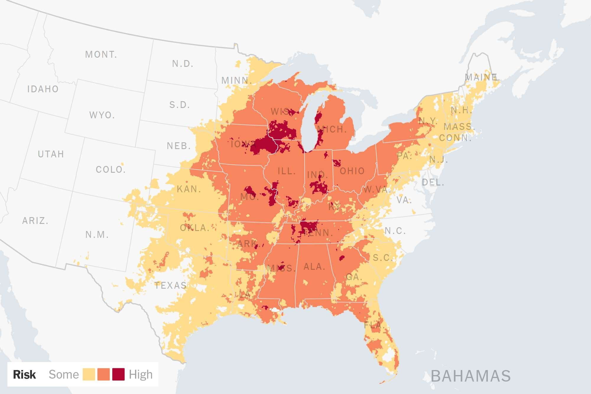 As U.S. Heat Wave Widens, Here’s Where Tuesday’s Temperatures Will Be Highest