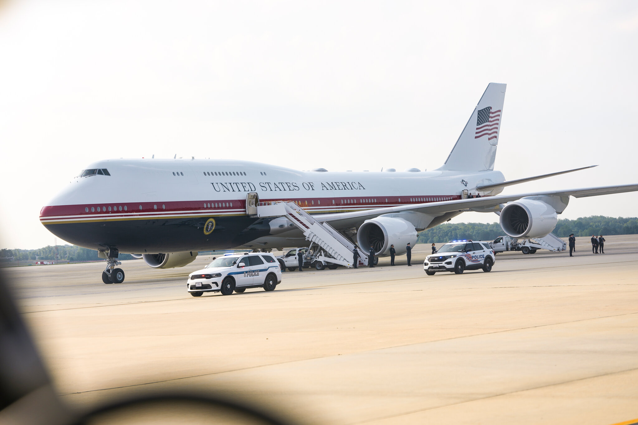 Trump Takes First Flight on New Air Force One
