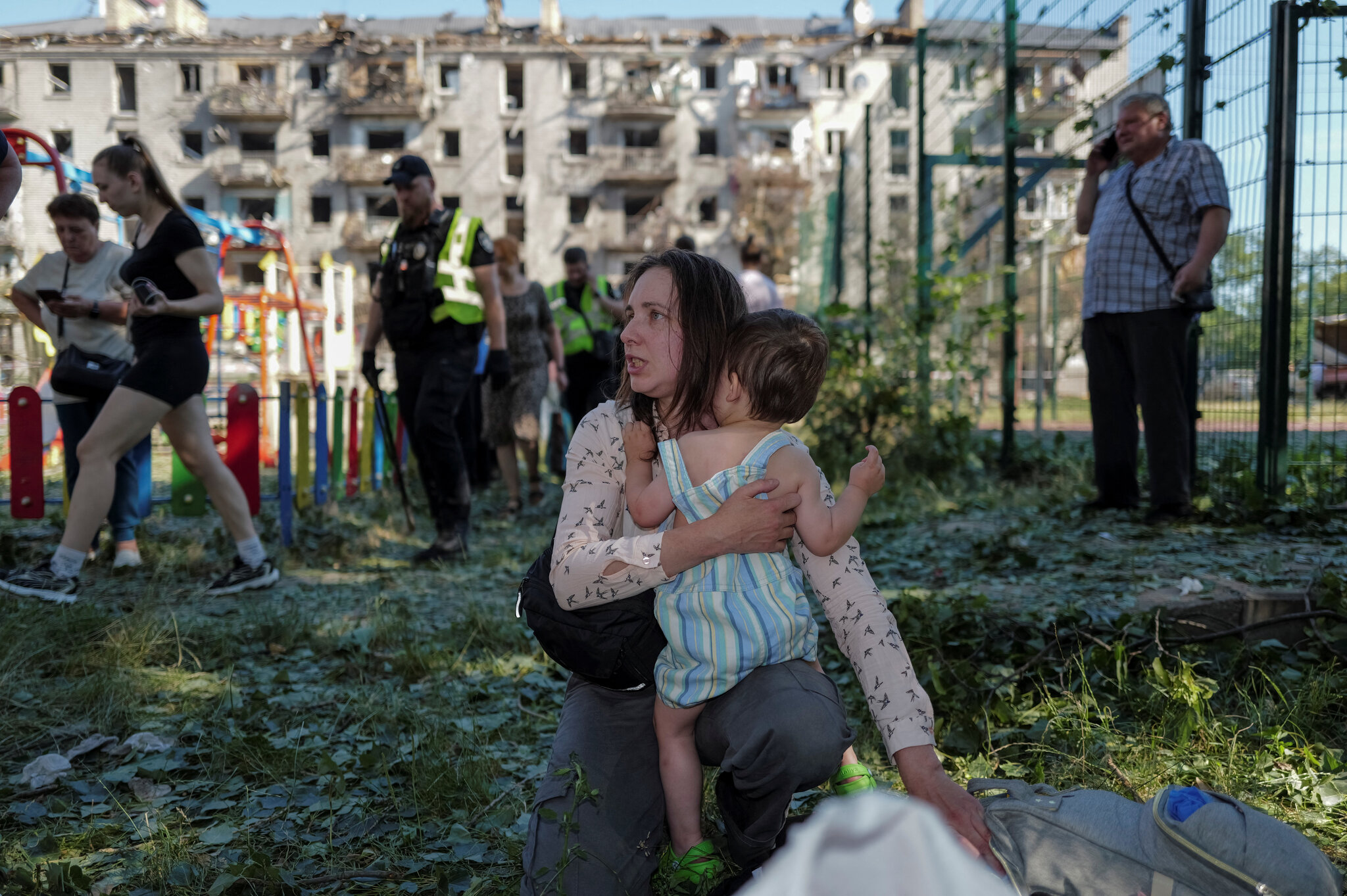 Kyiv Residents Pick Up the Pieces After the Latest Russian Assault