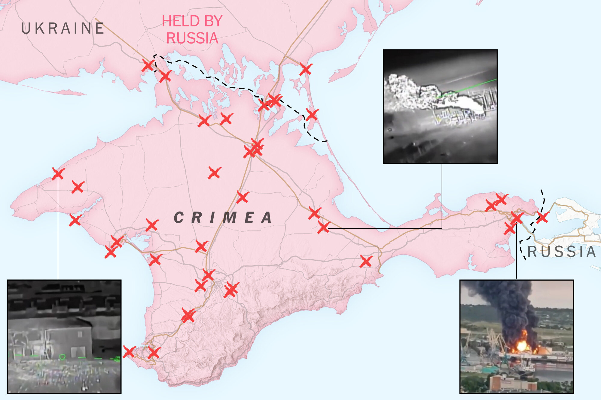 In Strike After Strike, Ukraine Is Bringing the War to Crimea
