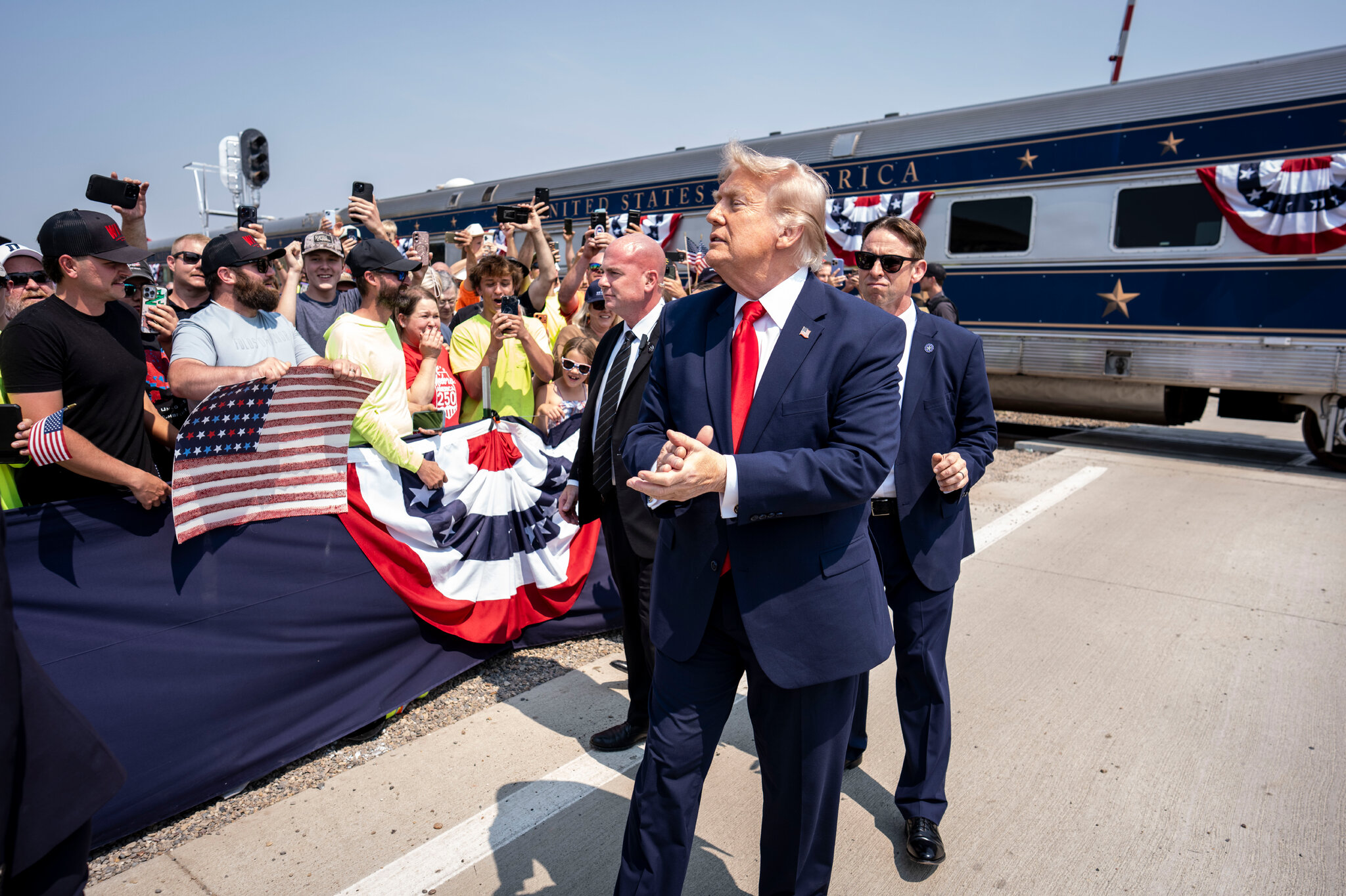 How Trump Put Himself in the Middle of America’s 250th