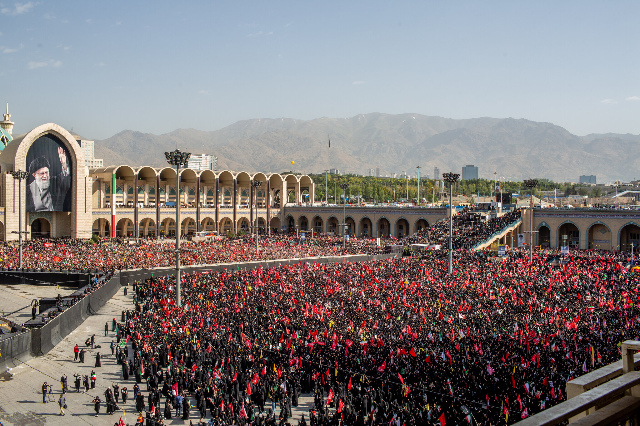 Huge Crowds Mass in Tehran for Ayatollah’s State Funeral