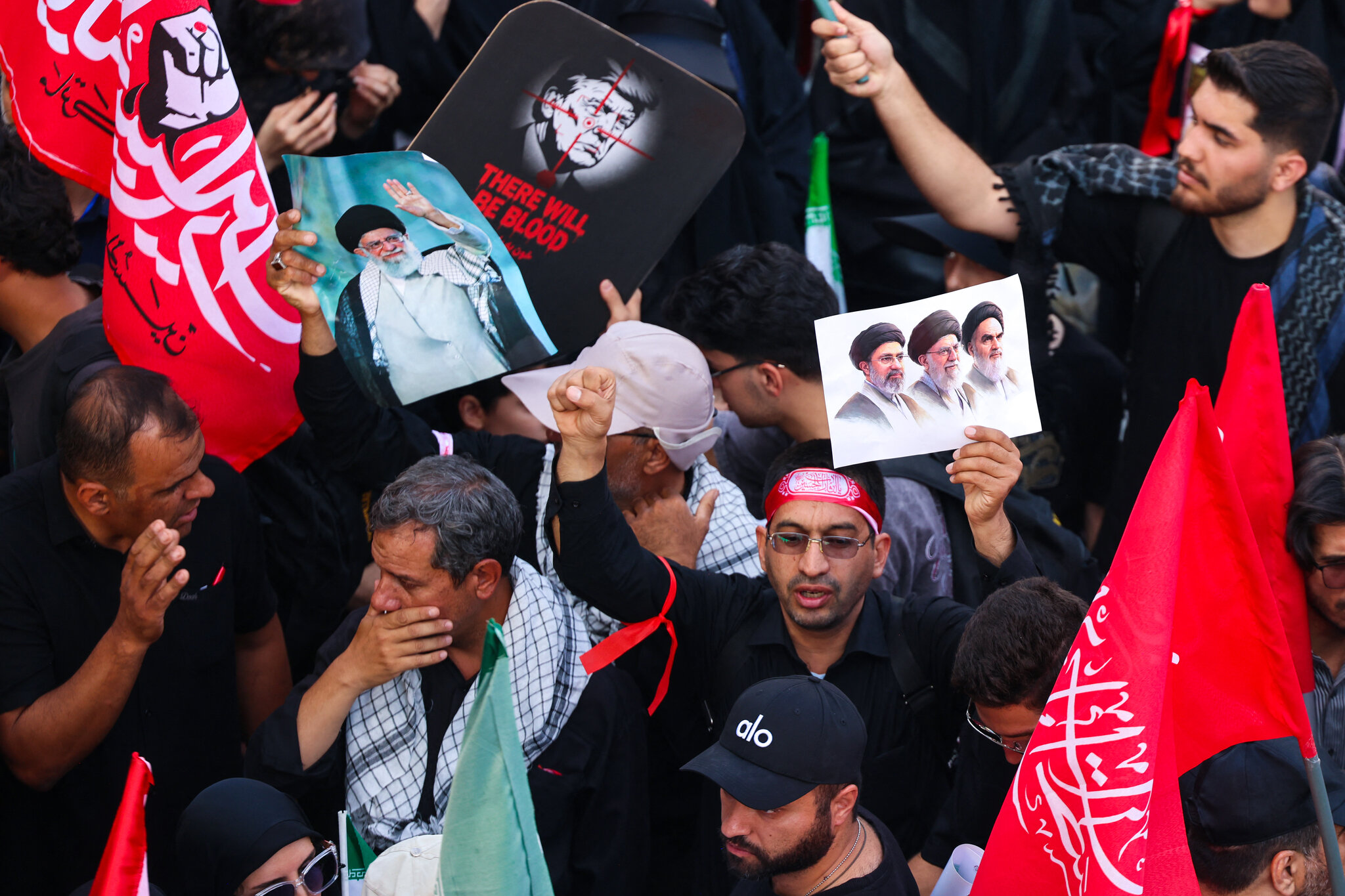 At Khamenei’s funeral, mourners call for revenge.