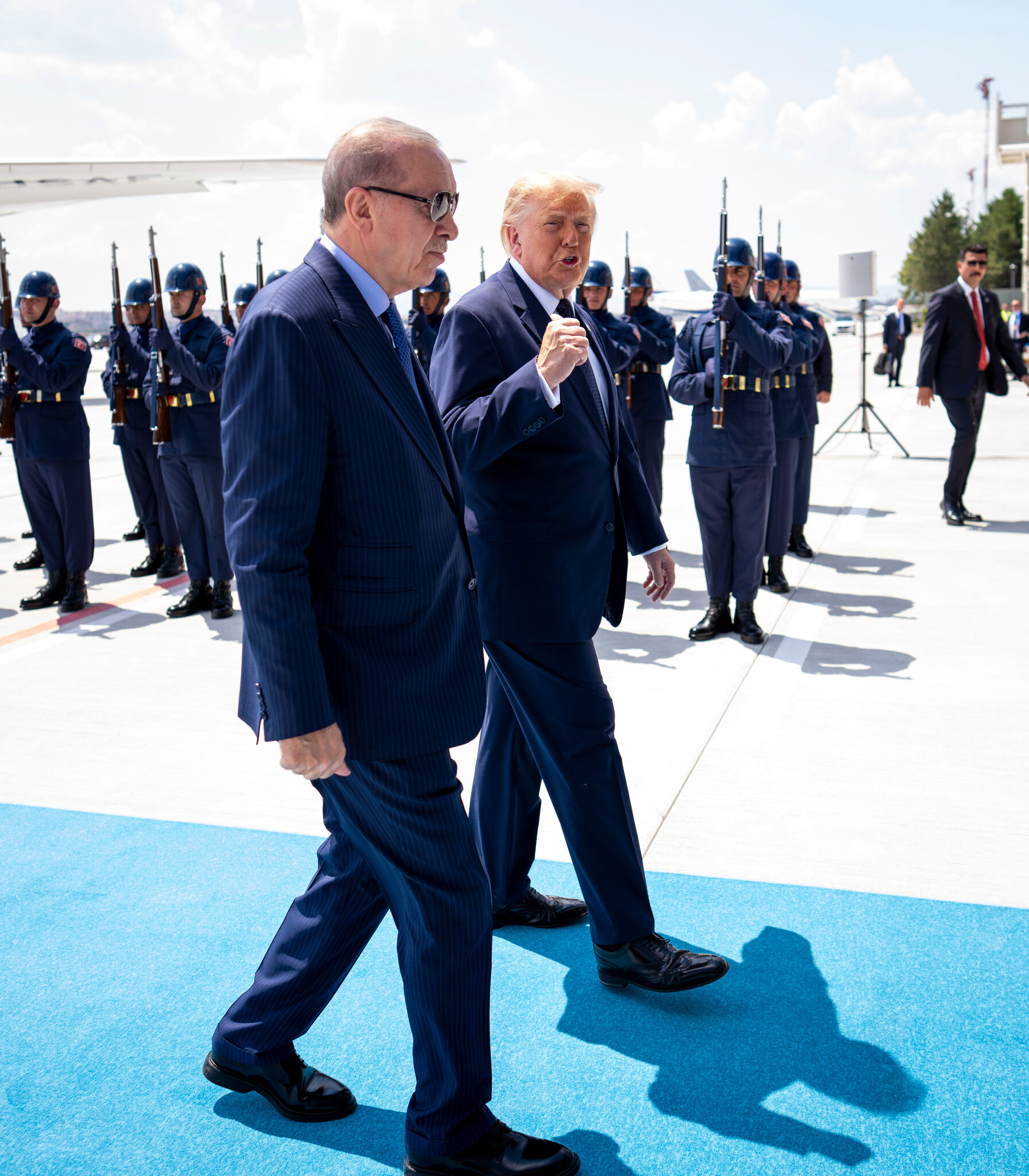Drama and Spectacle as Trump Makes His NATO Entrance
