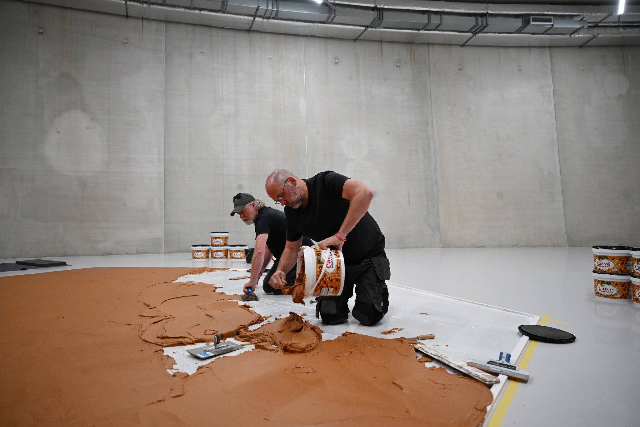 Museum Spreads 800 Pounds of Peanut Butter in Tribute to Dutch Artist