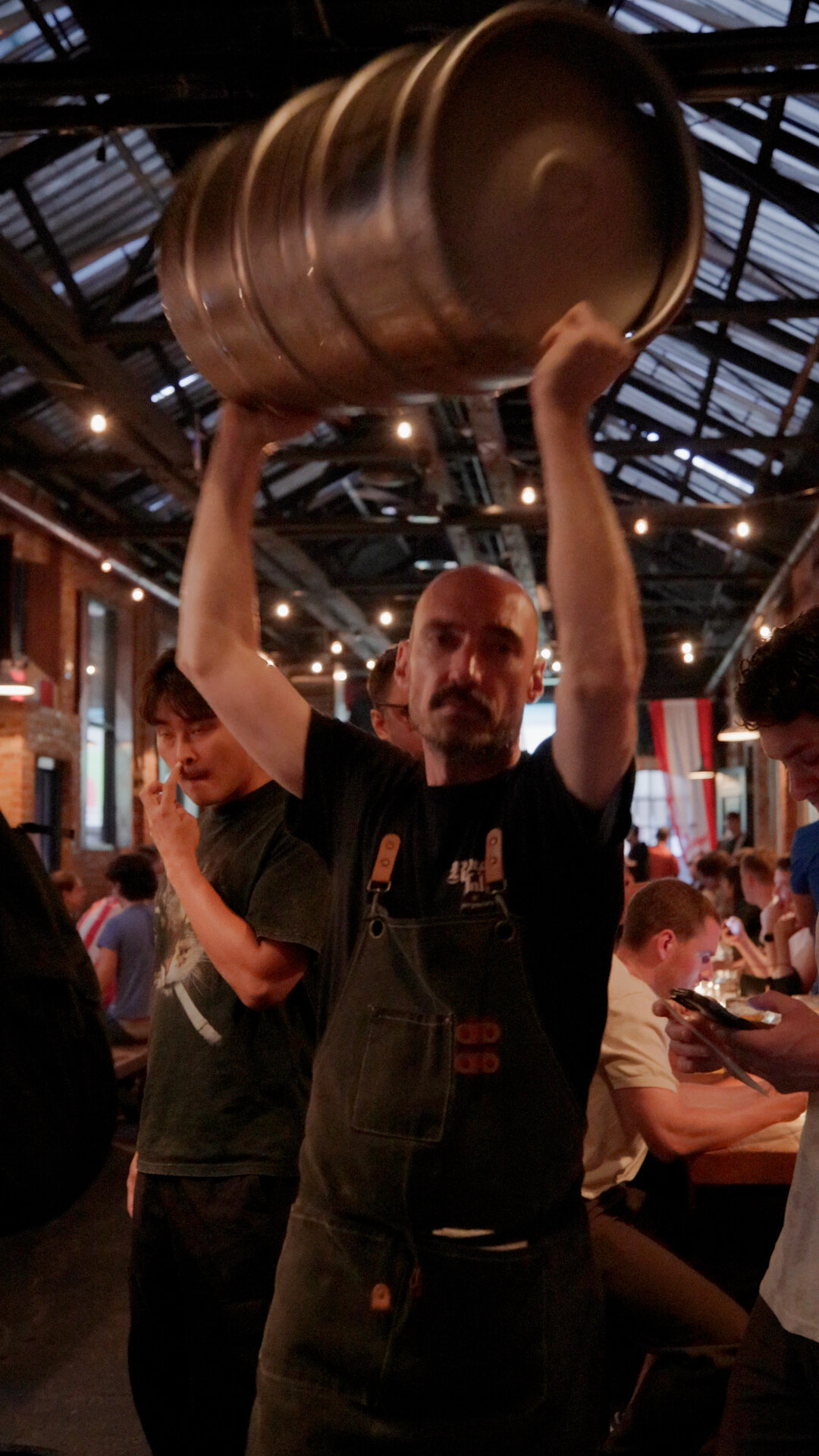 Serving beer and brats to soccer fans, without any stoppage time.