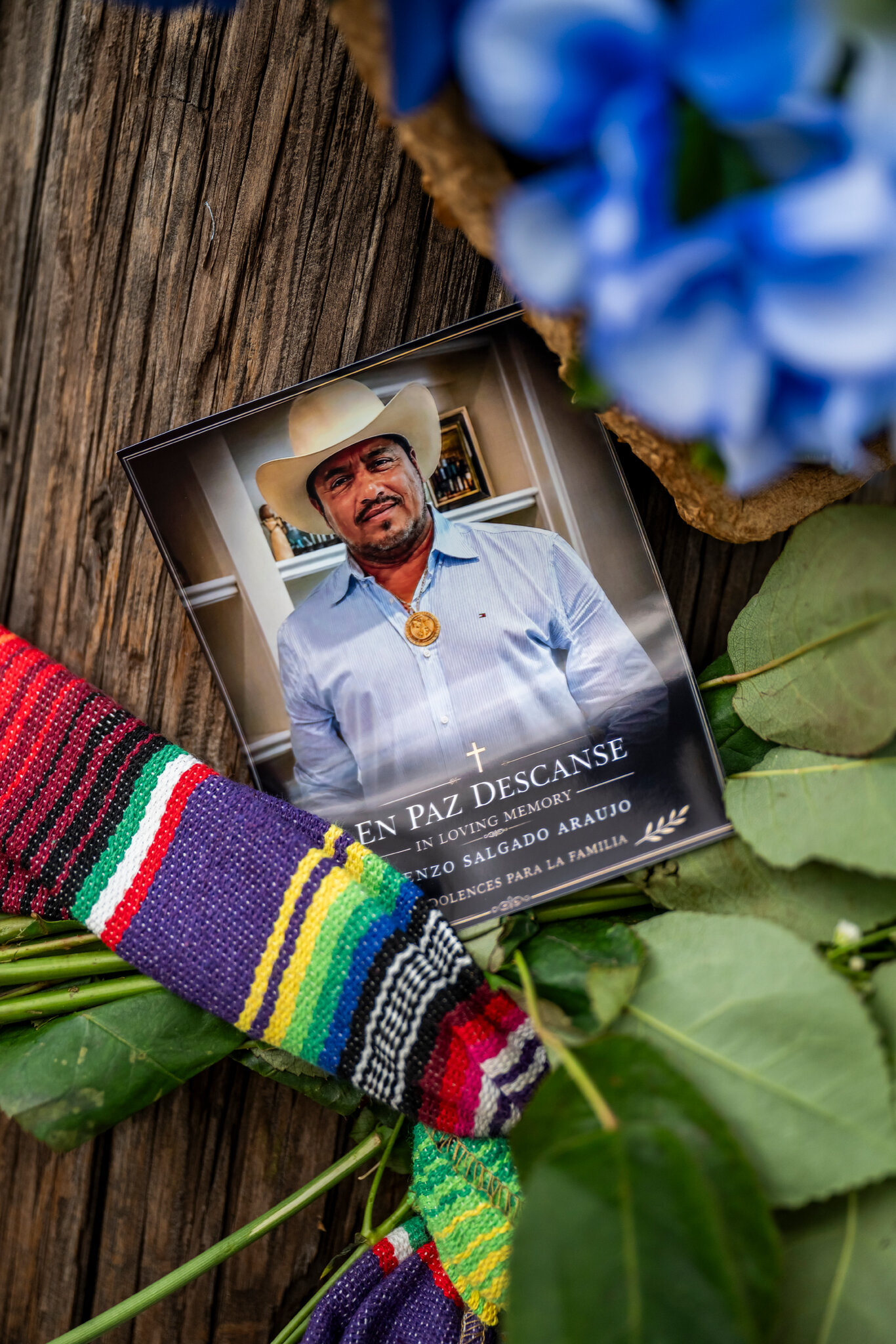 At Vigil, Sons of Man Killed by ICE in Houston Call for Accountability